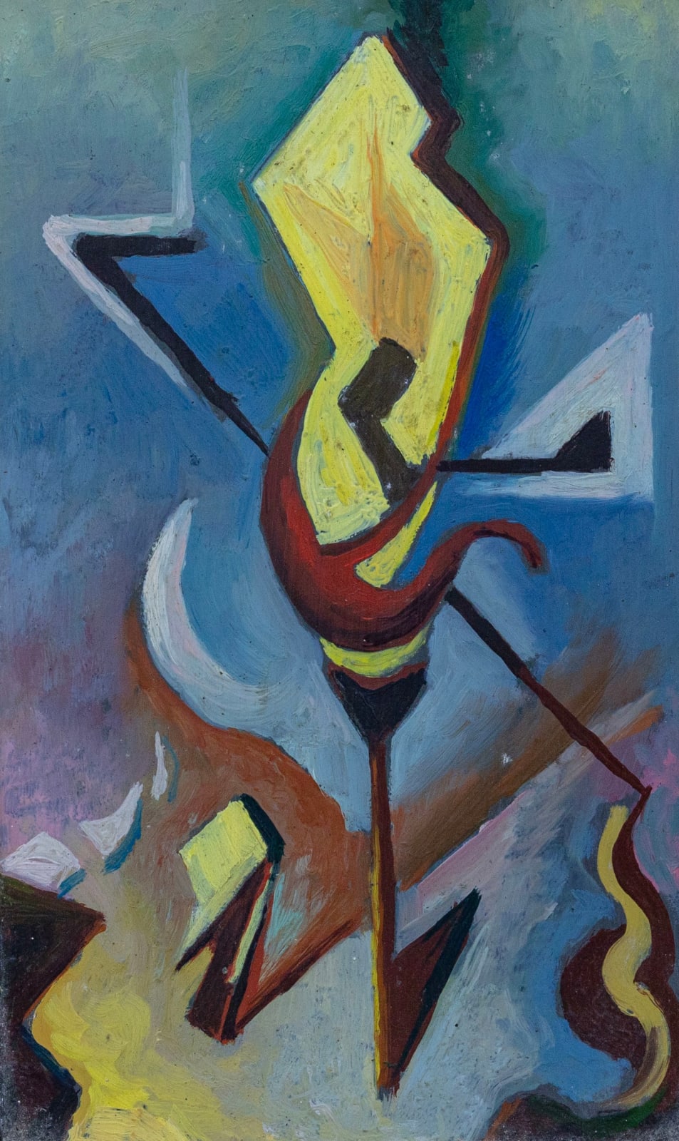 Thomas Hart Benton, Geometric Semi Abstract, 1960