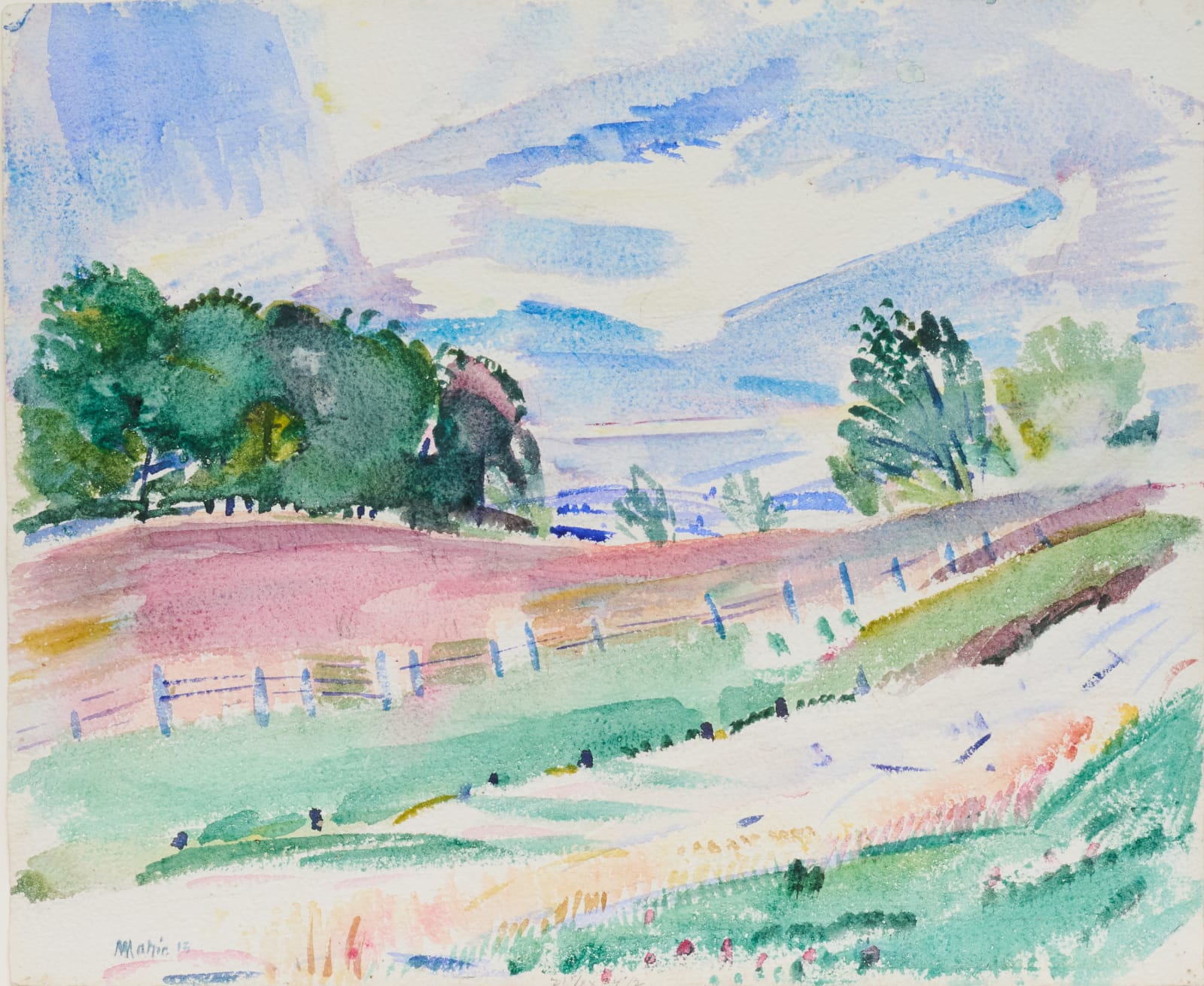 John Marin, The Road, 1913