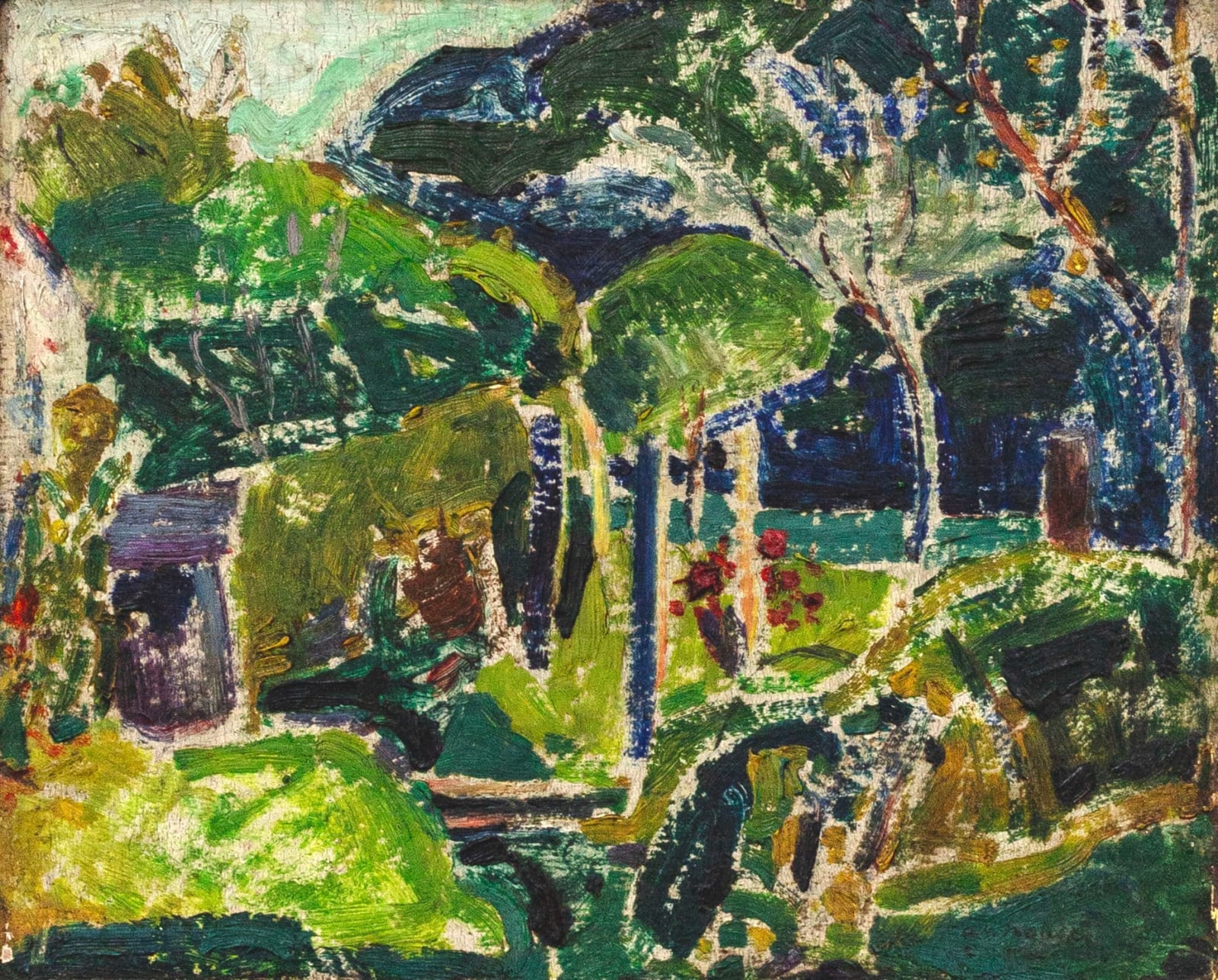 Alfred Maurer, Landscape, c. 1907-10