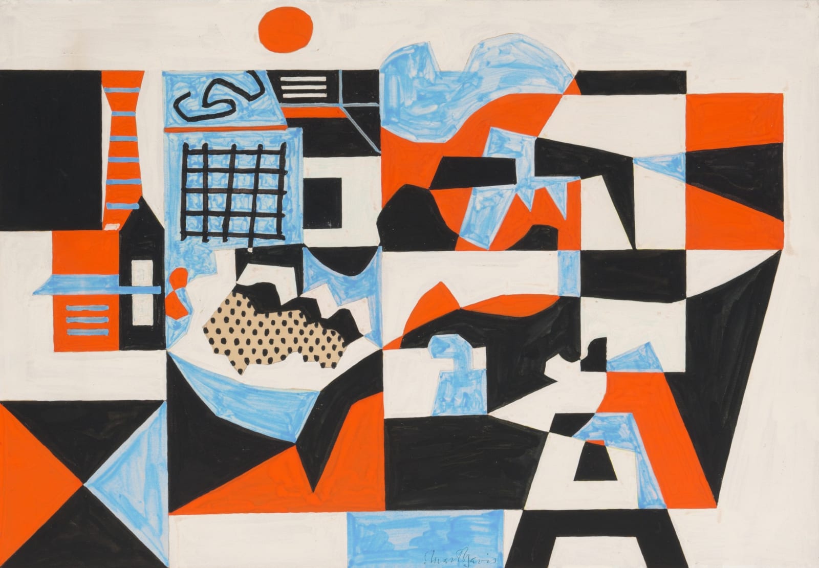 Stuart Davis, Gloucester Sunset, 1955
