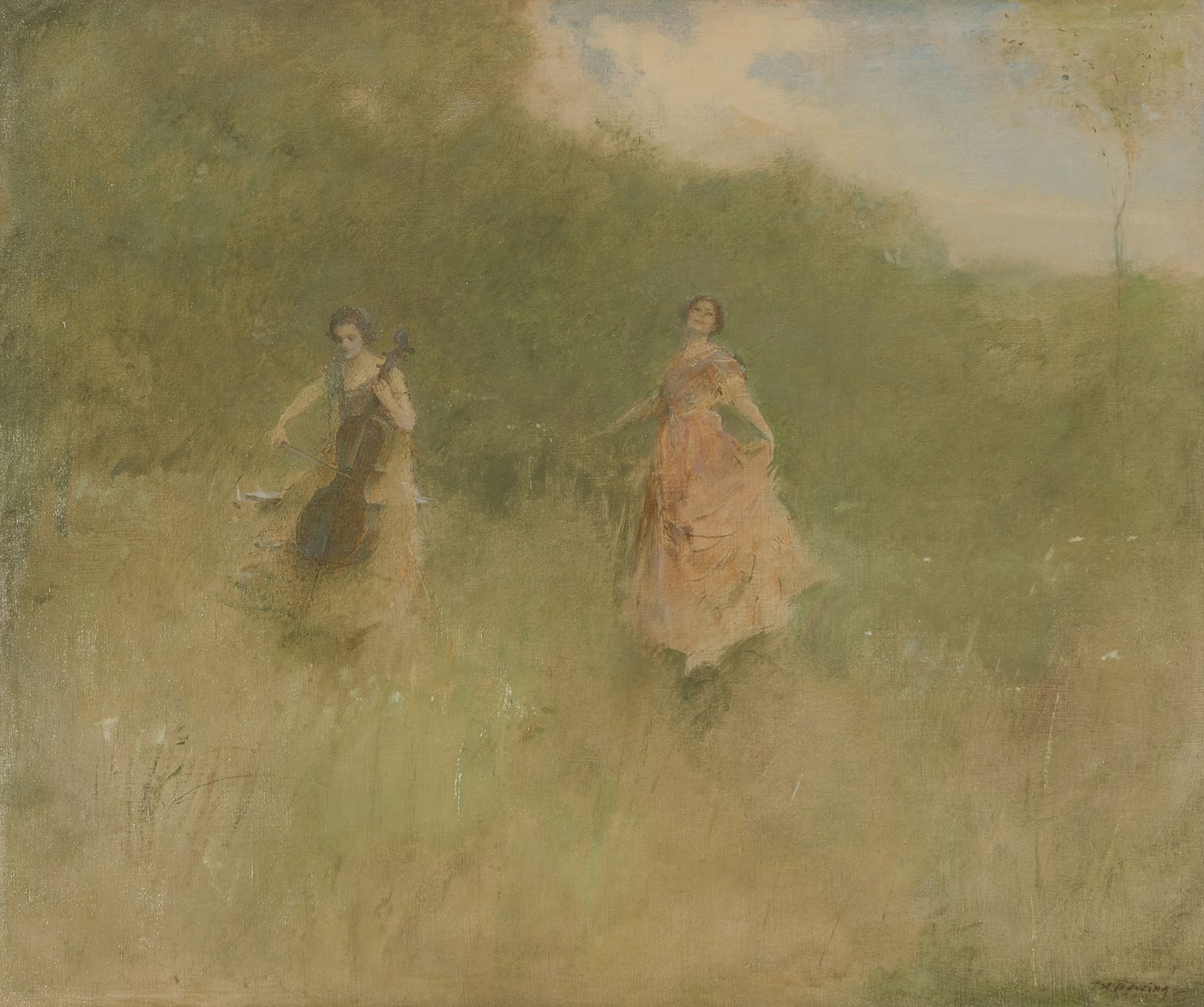 Thomas Wilmer Dewing, May (Welcome Sweet Springtime), c. 1890-1900
