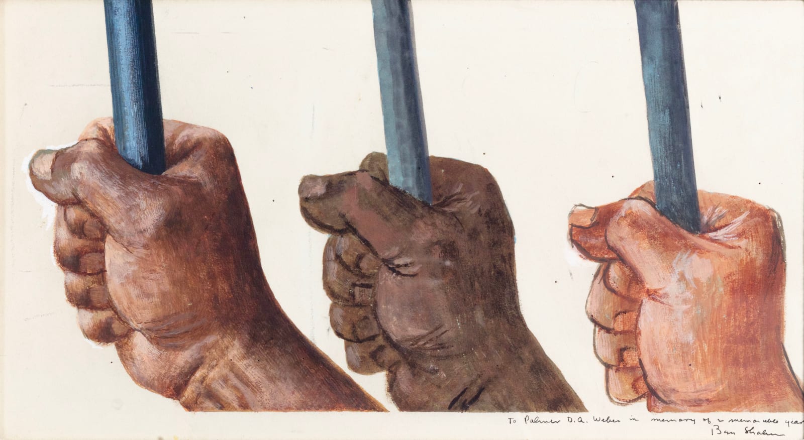 Ben Shahn, Three Hands, 1950