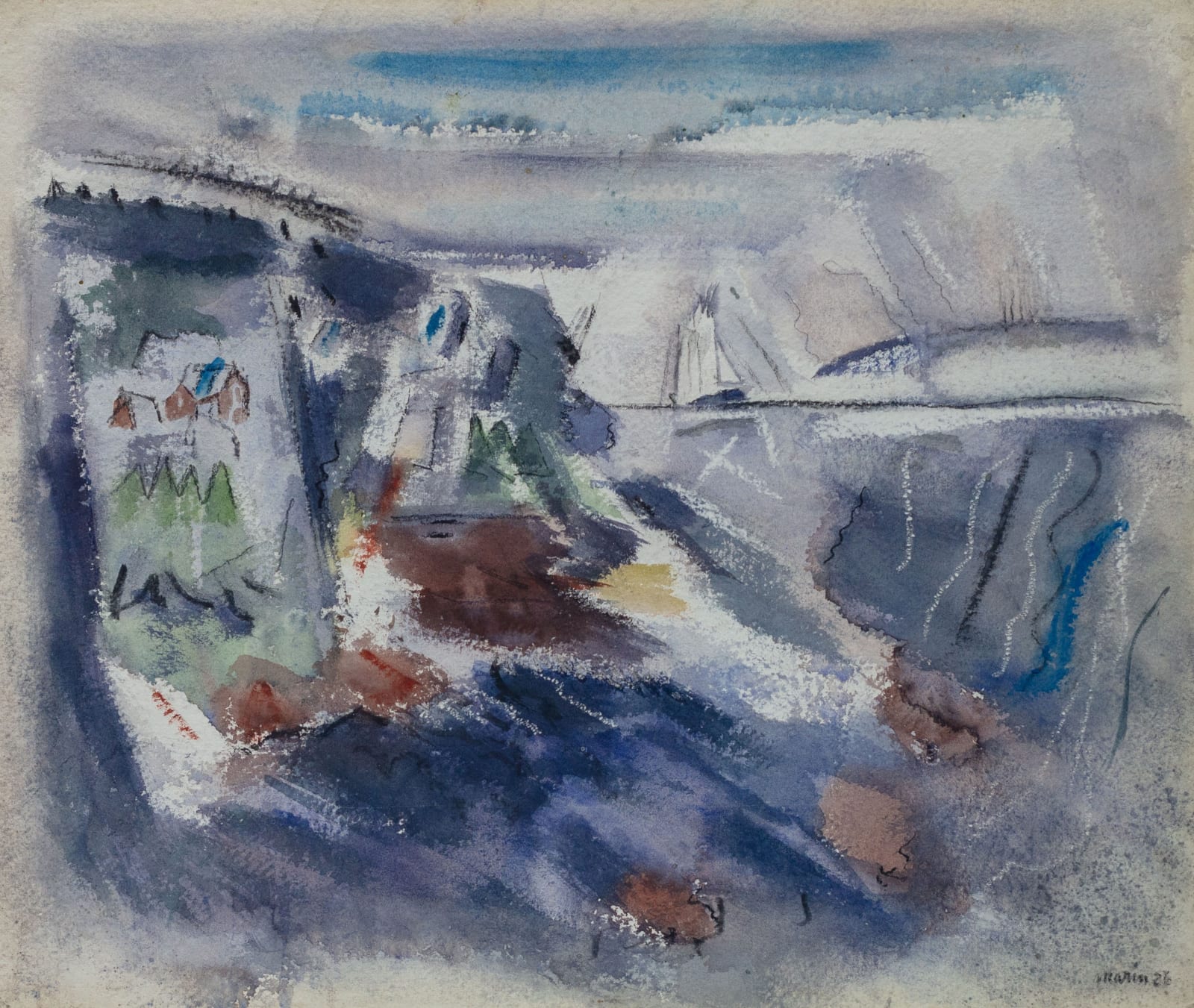 John Marin, Off Green Head, Deer Isle, Maine, 1926