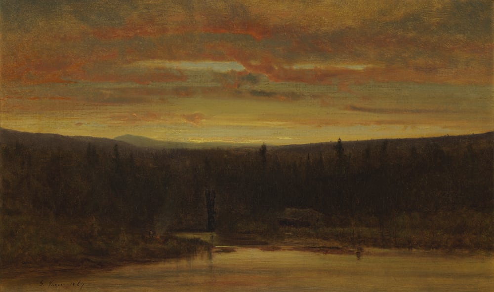 George Inness, Campfire at Sunset, 1867