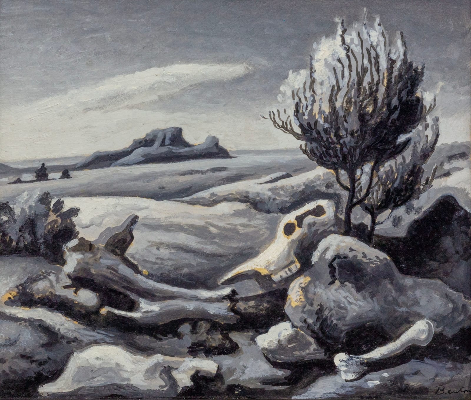 Thomas Hart Benton, Study for "Desert Still Life", c. 1951