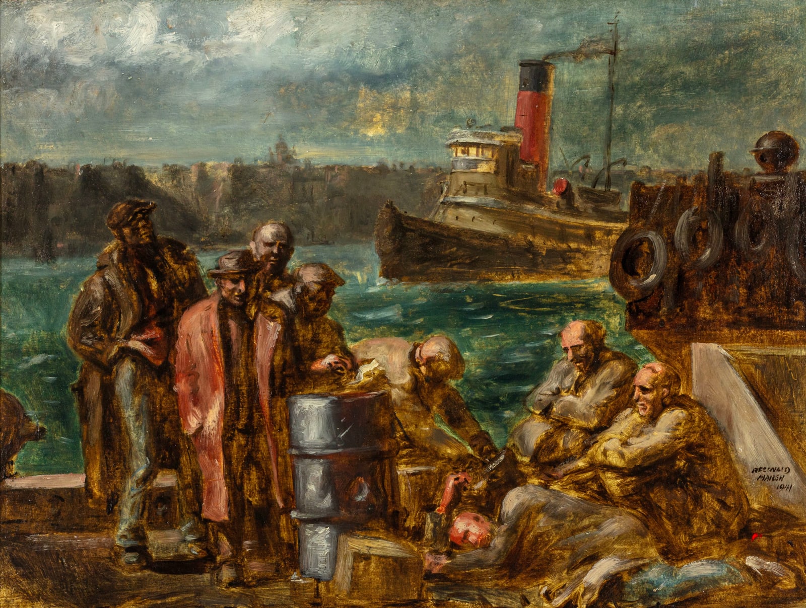 Reginald Marsh, On the Hudson, 1941