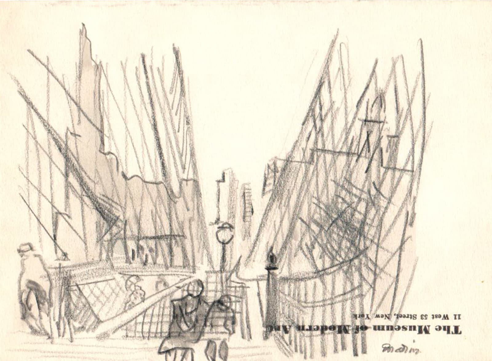John Marin, On the Brooklyn Bridge