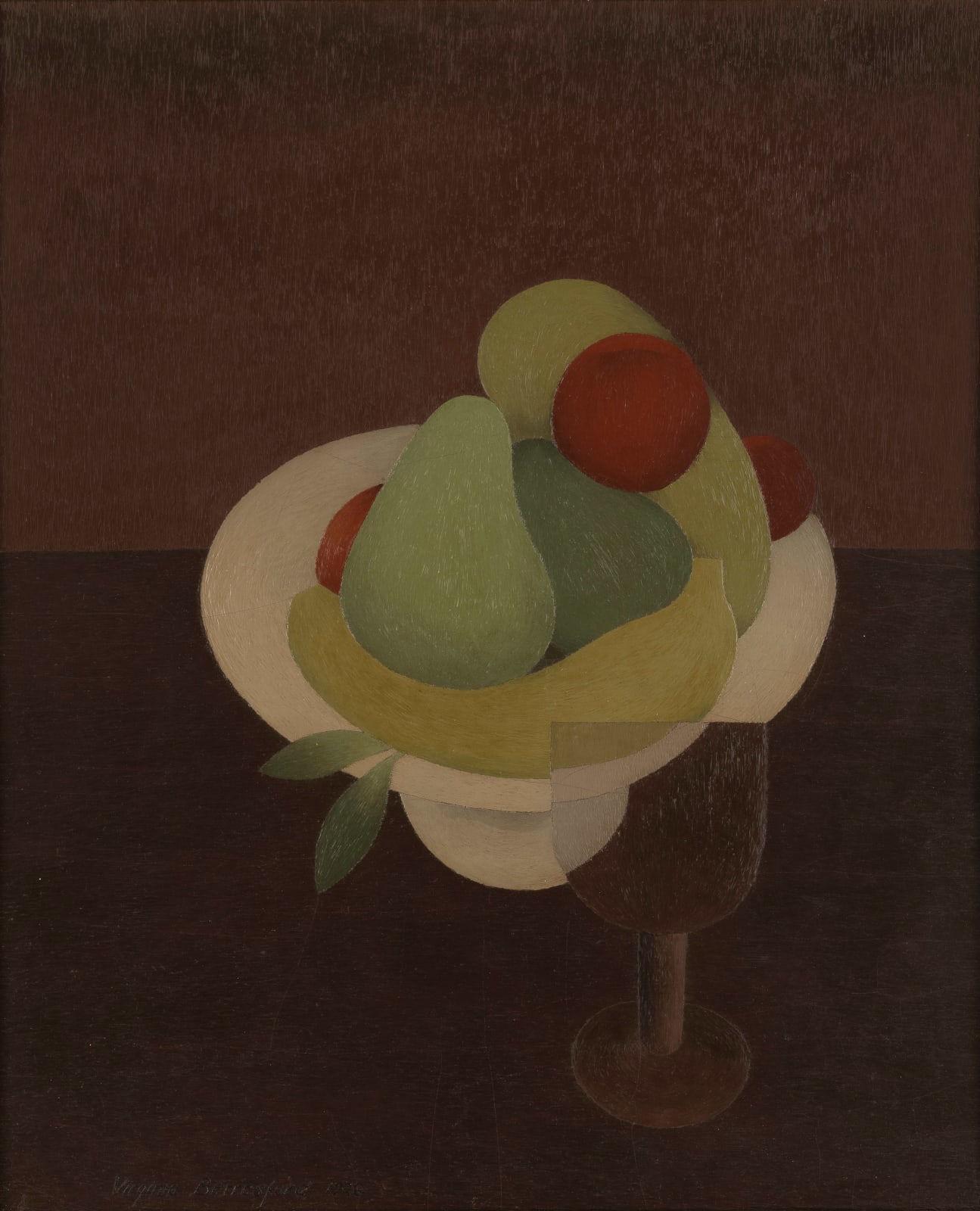 Virginia Berresford, Still Life of Fruit Bowl and Glass, 1926