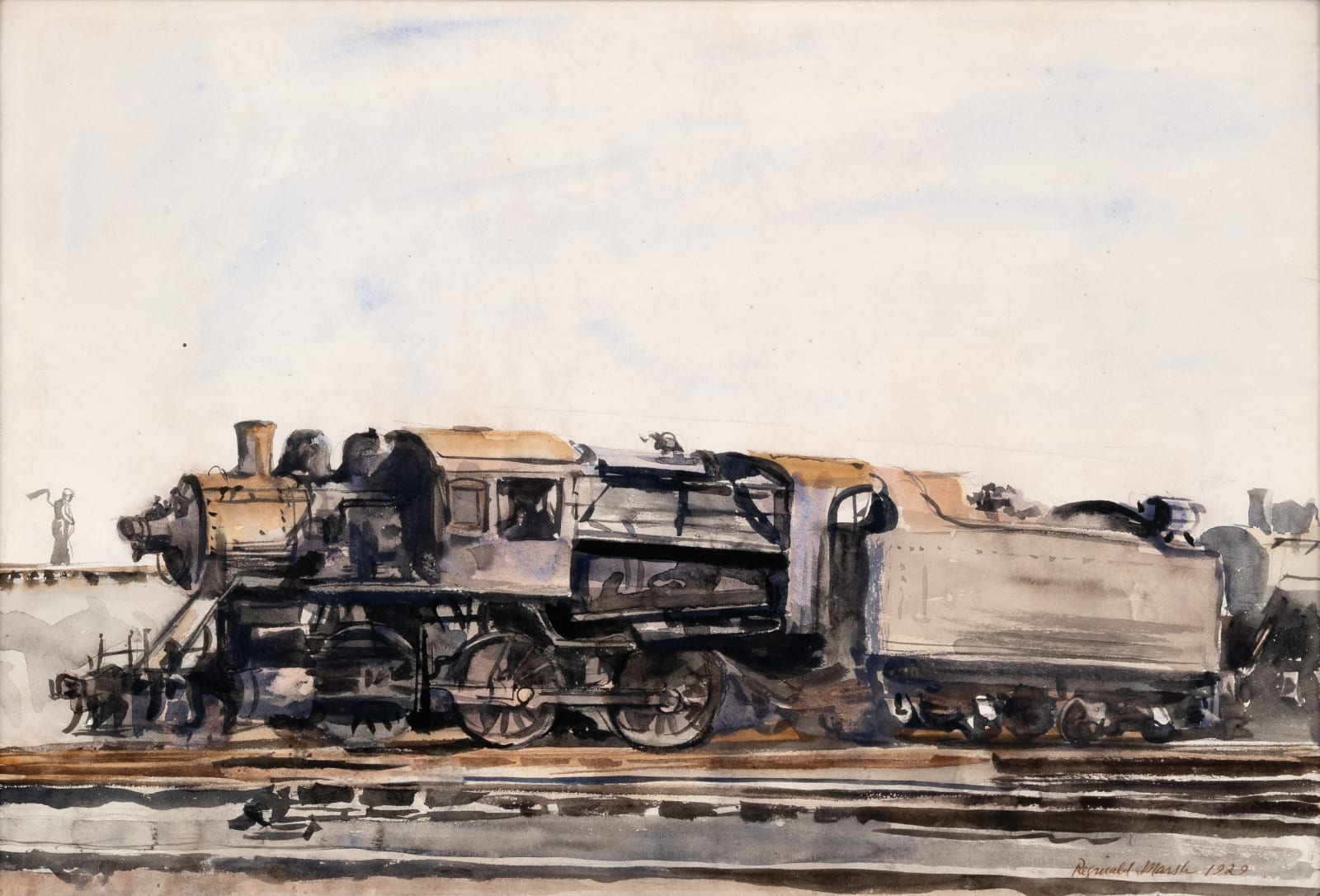 Reginald Marsh, Locomotive, 1929