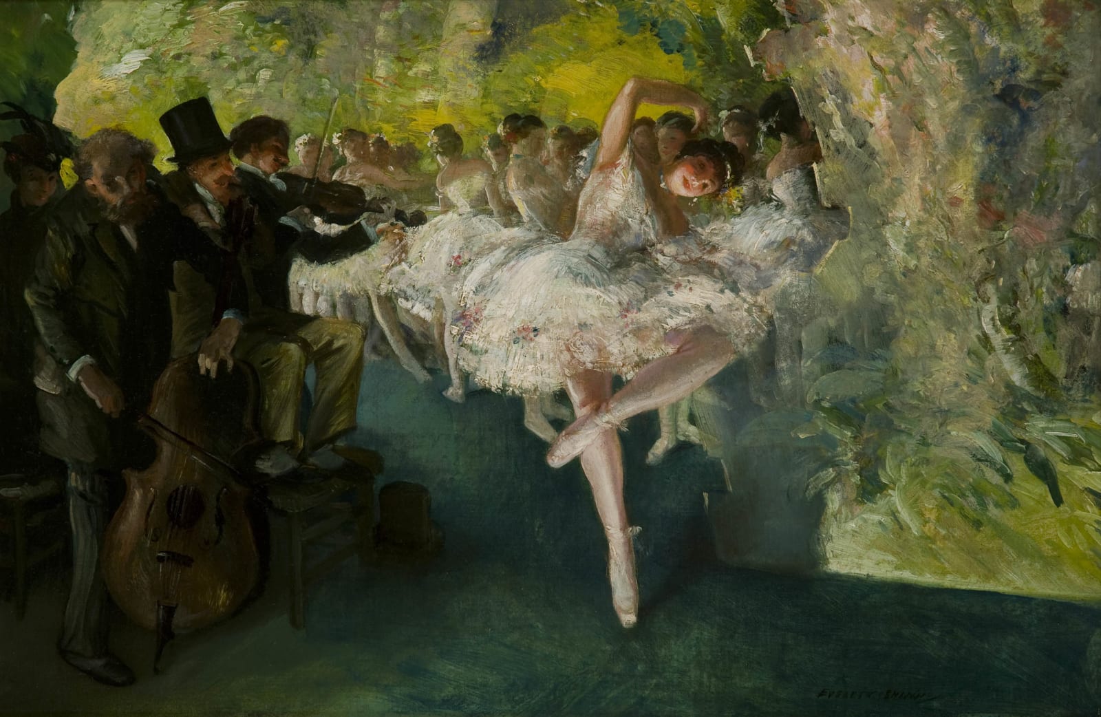 Everett Shinn, Rehearsal of the Ballet, c. 1905
