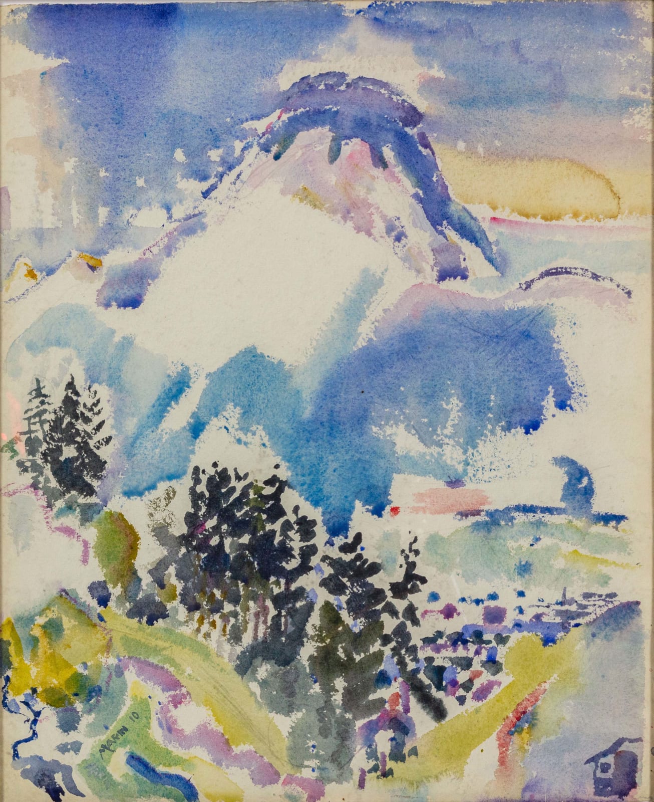 John Marin, The Mountain, Tyrol, 1910
