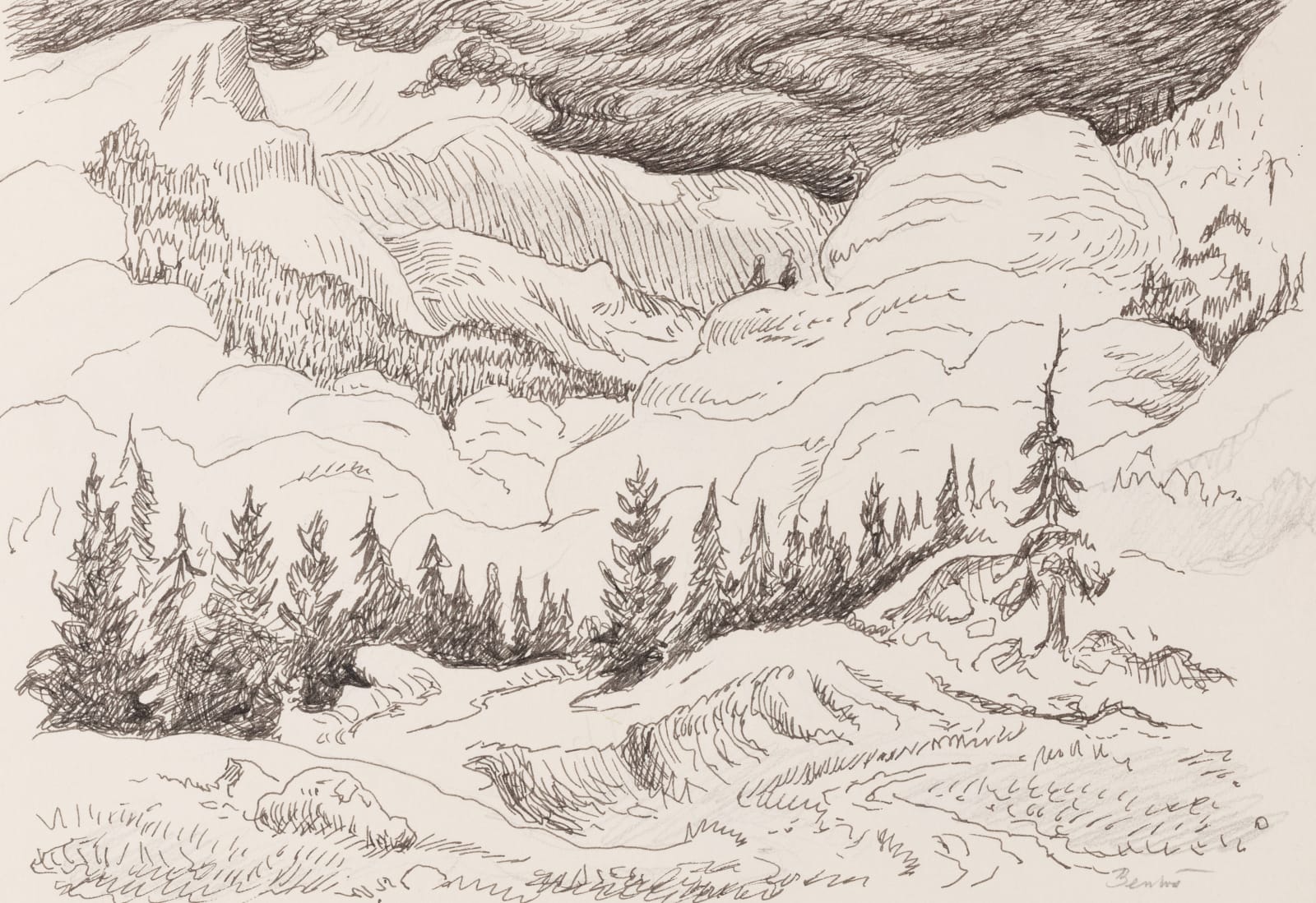 Thomas Hart Benton, Storm in the Mountains