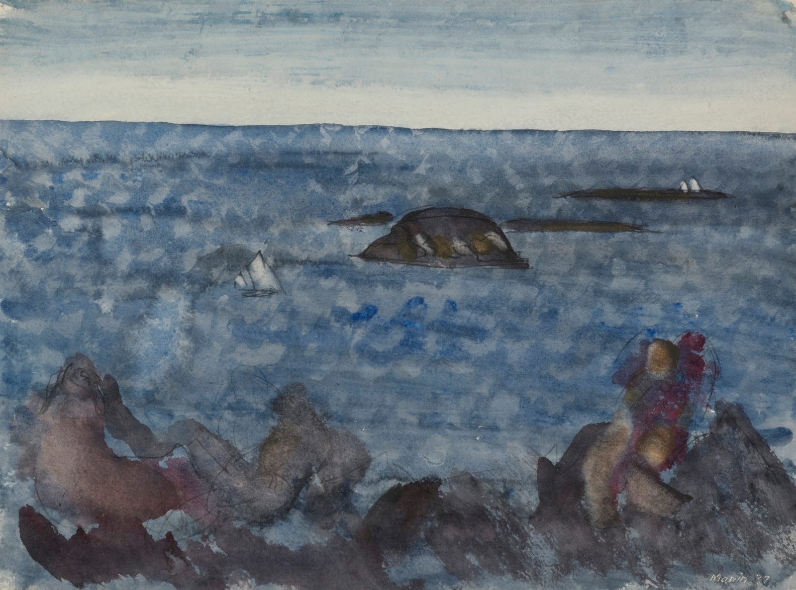 John Marin, Sea Fantasy, Maine, 1937