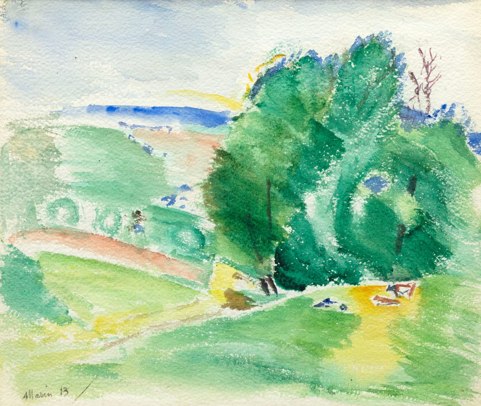 John Marin, Black River Valley, New York, 1913