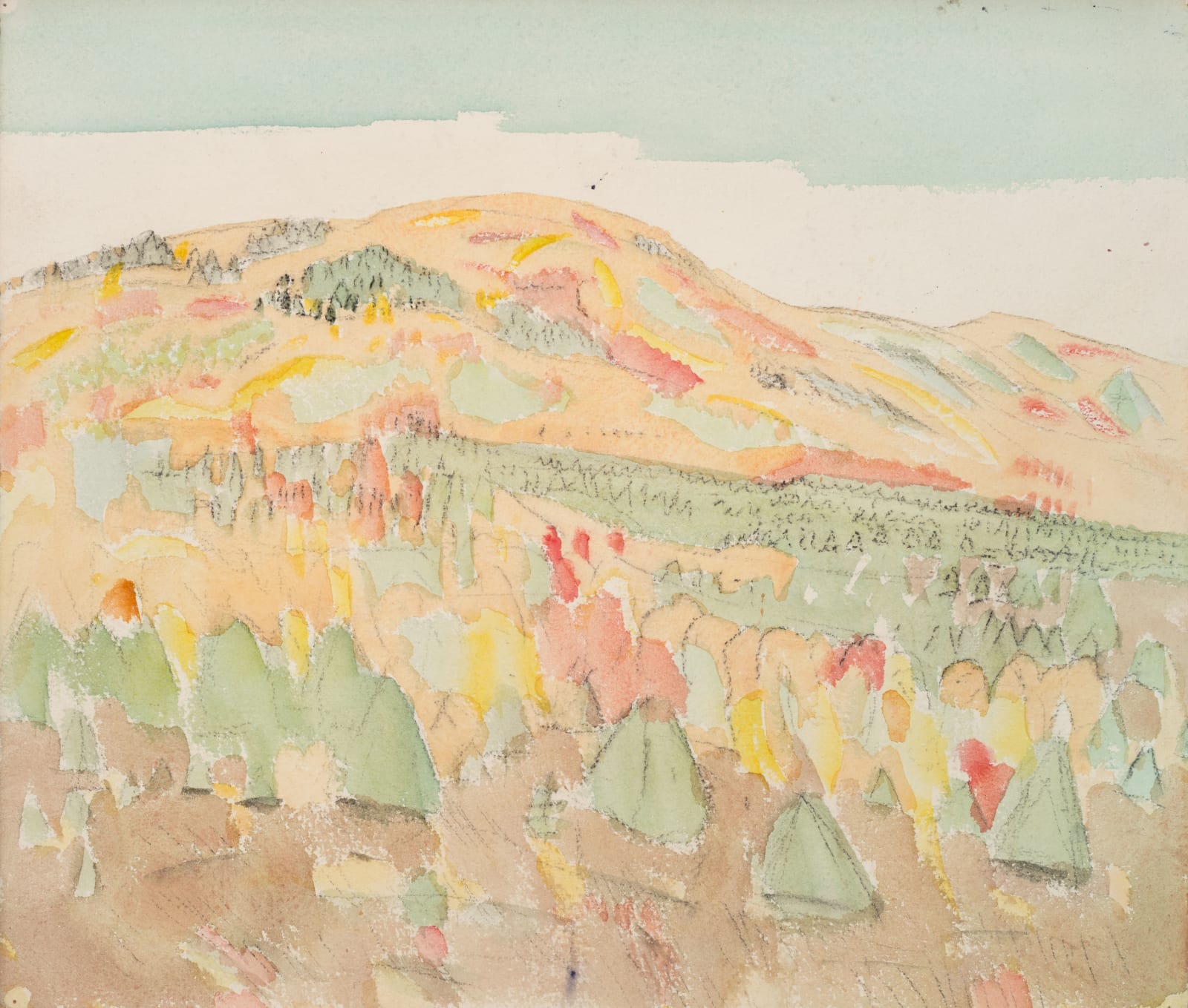 John Marin, Hoosic Mountains, 1918