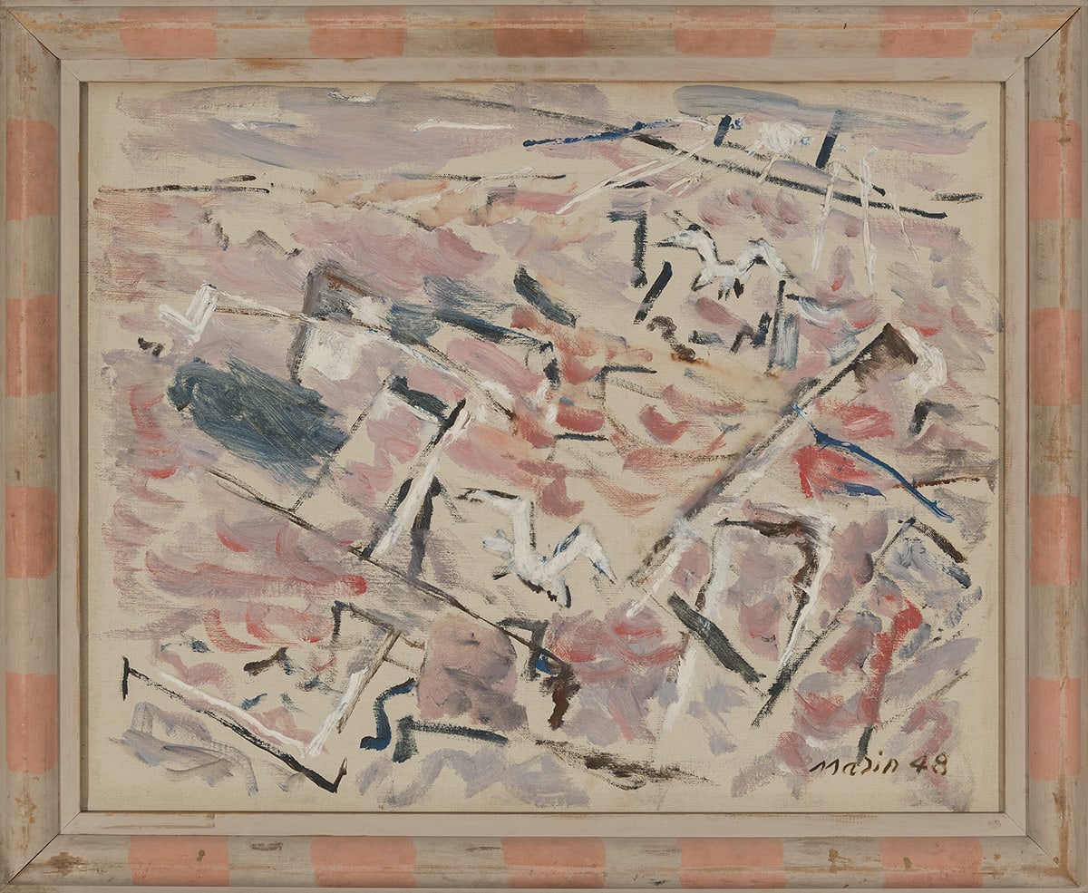 John Marin, Sea in Red, Version I, 1948