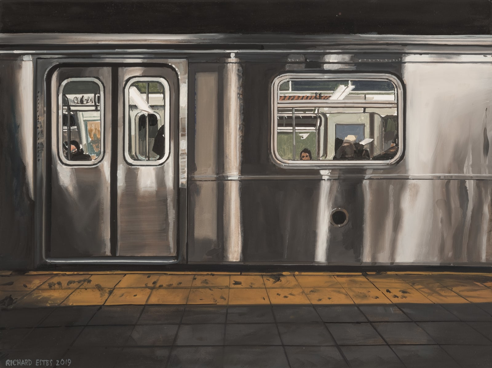 Richard Estes, Subway Car, 2019