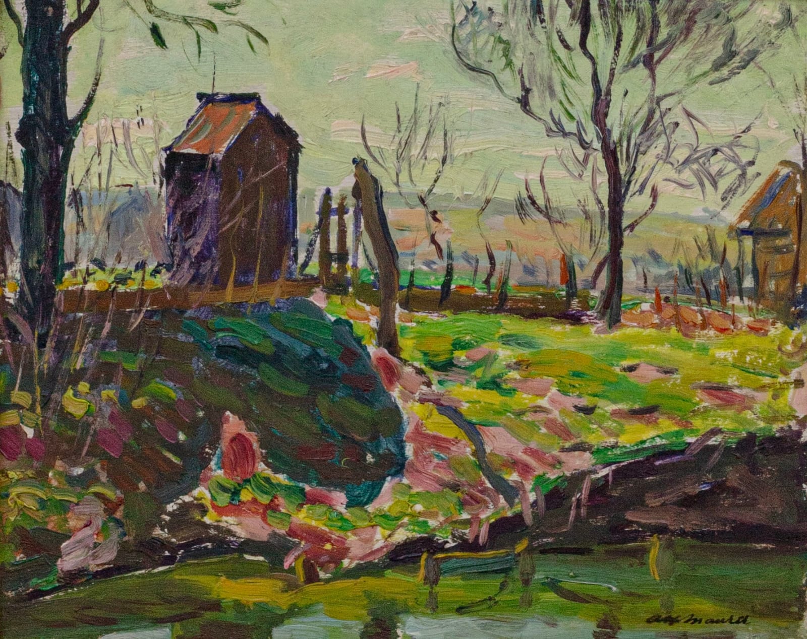 Alfred Maurer, Landscape, c. 1908-09