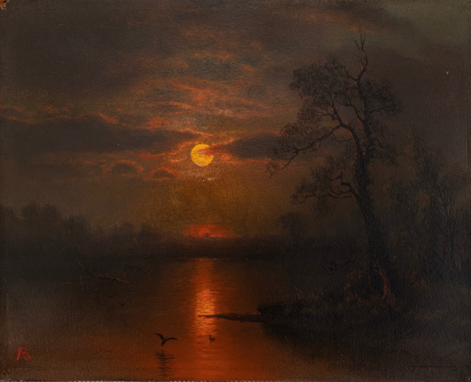 Albert Bierstadt, Moonlight, undated
