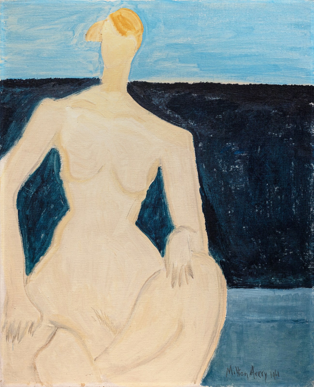 Milton Avery, Nude by the Sea, 1961