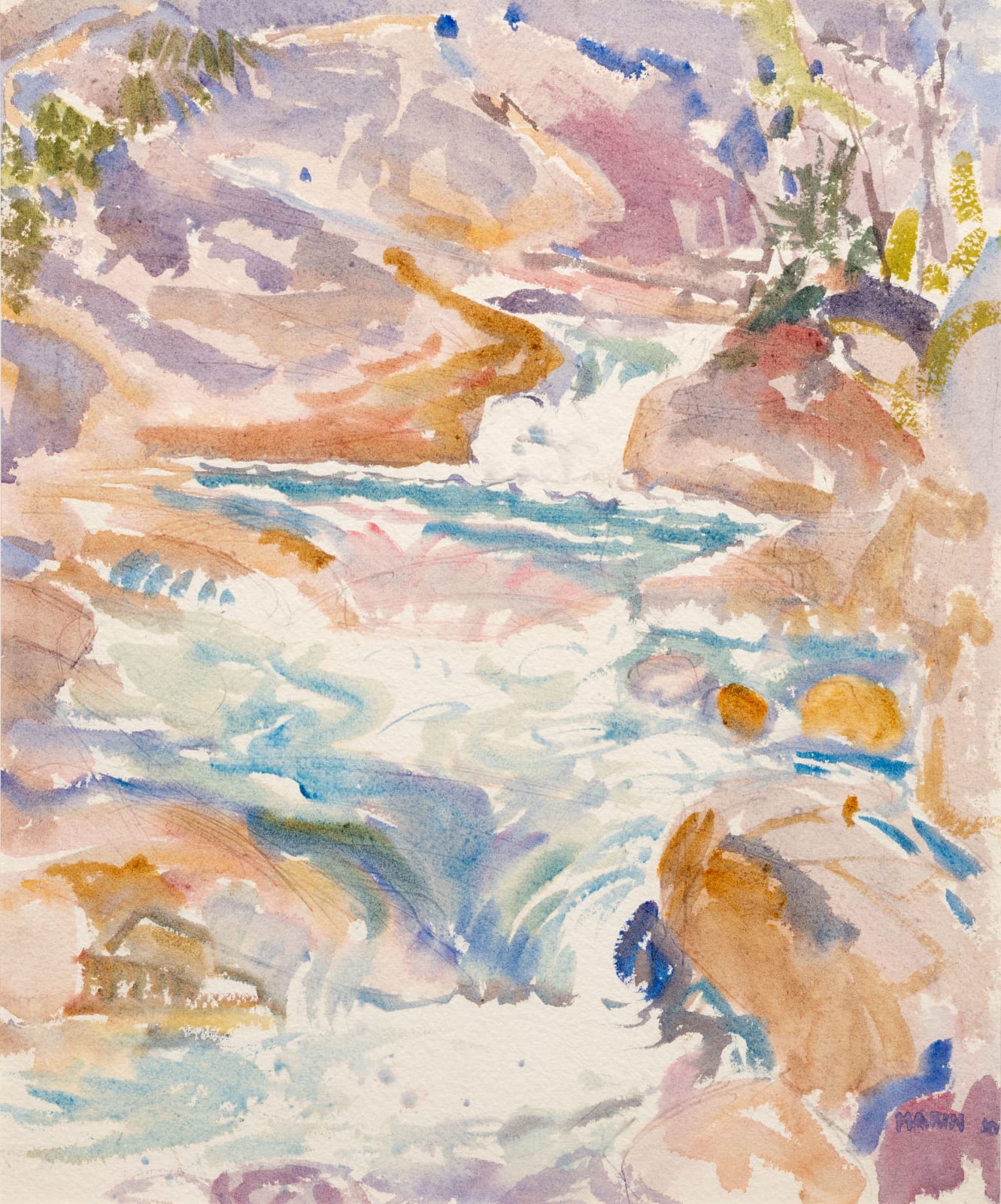 John Marin, The Brook, Tyrol Series II, 1910