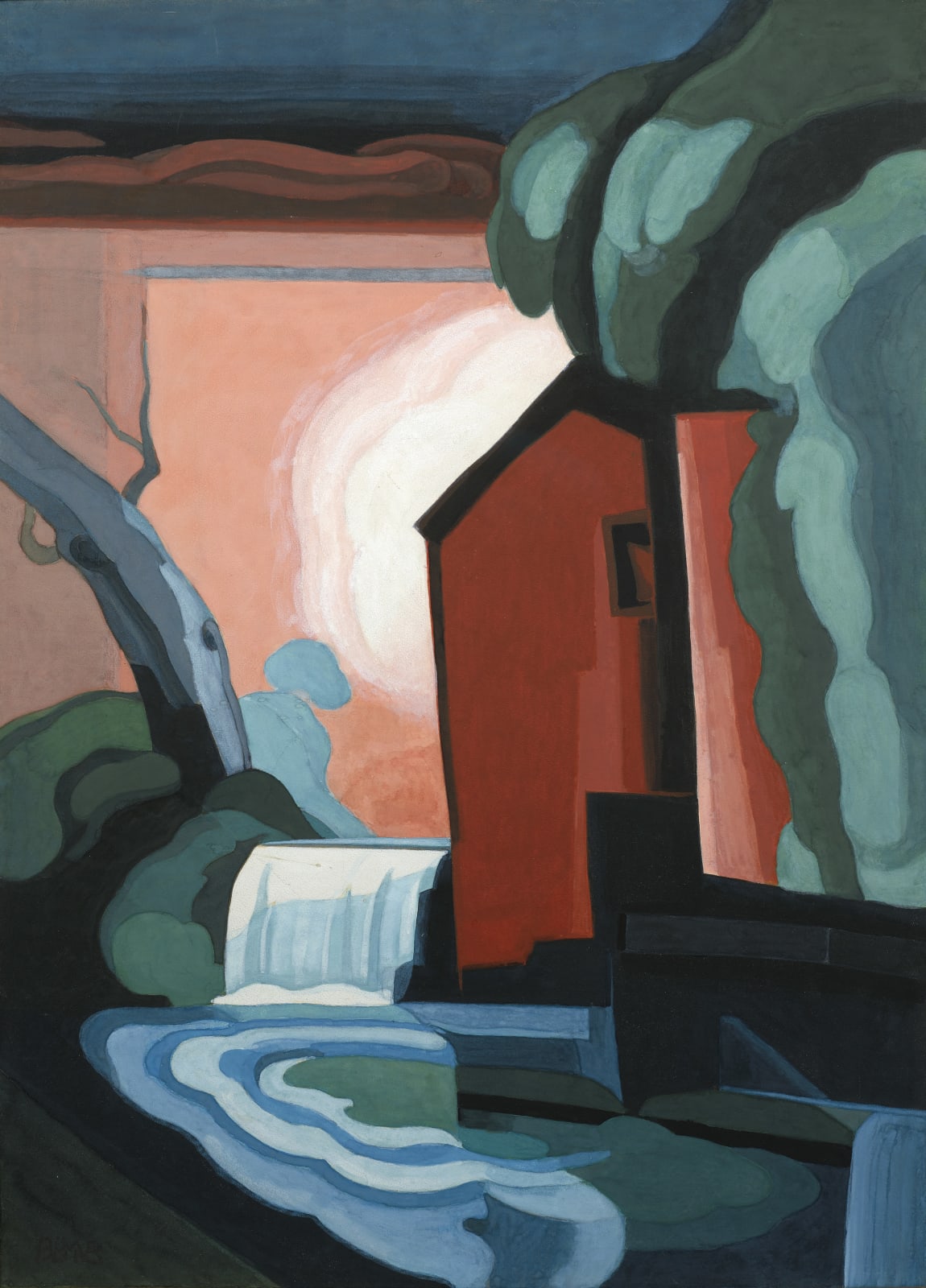 Oscar Bluemner, Moonlight Fantasy, 1930
