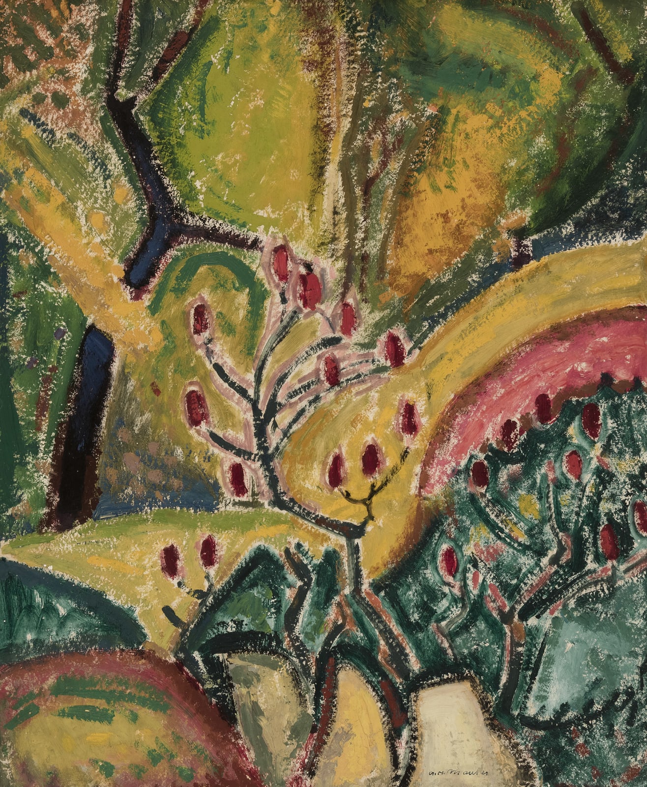 Alfred Maurer, Flowering Tree, c. 1916