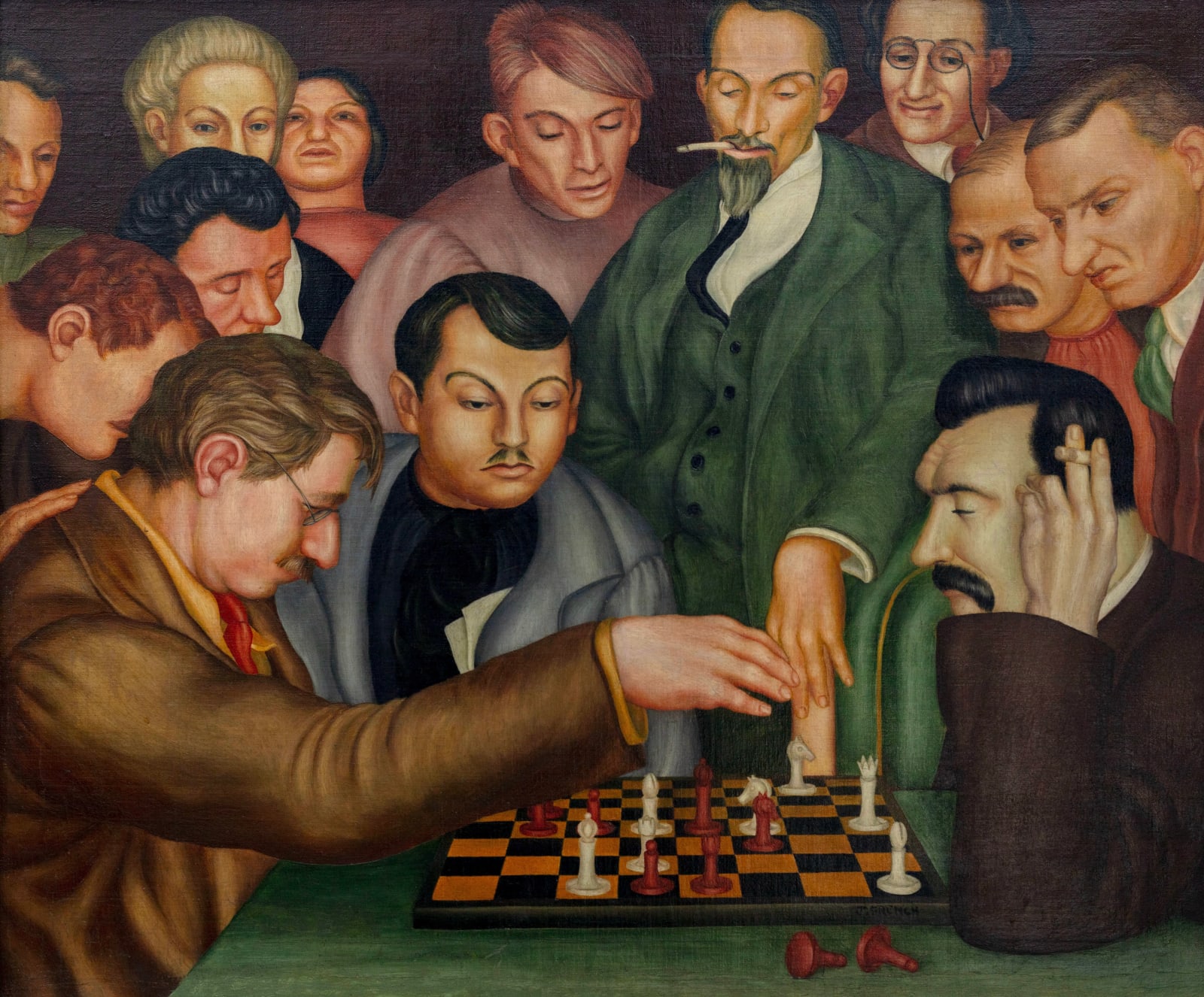 Jared French, Chess and Politics, c. 1934