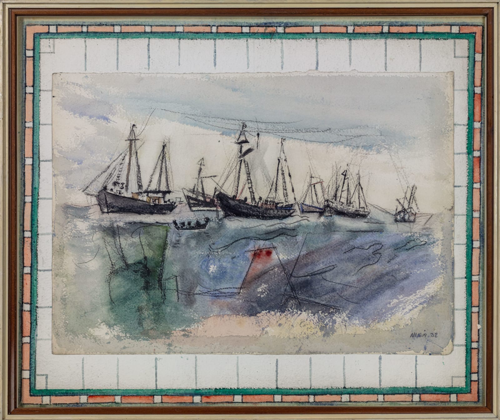 John Marin, Deep-Sea Trawlers, Maine, No. 1 , 1932