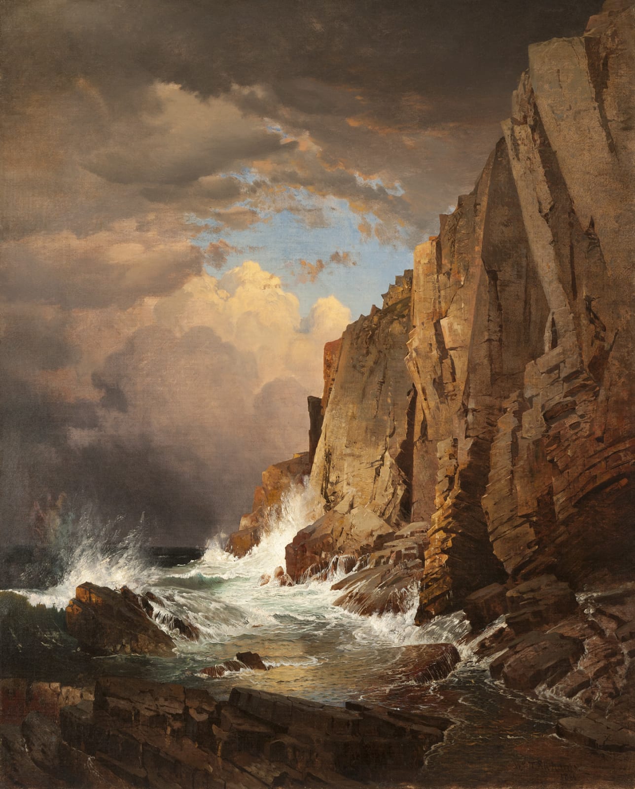William Trost Richards, The Otter Cliffs, 1866