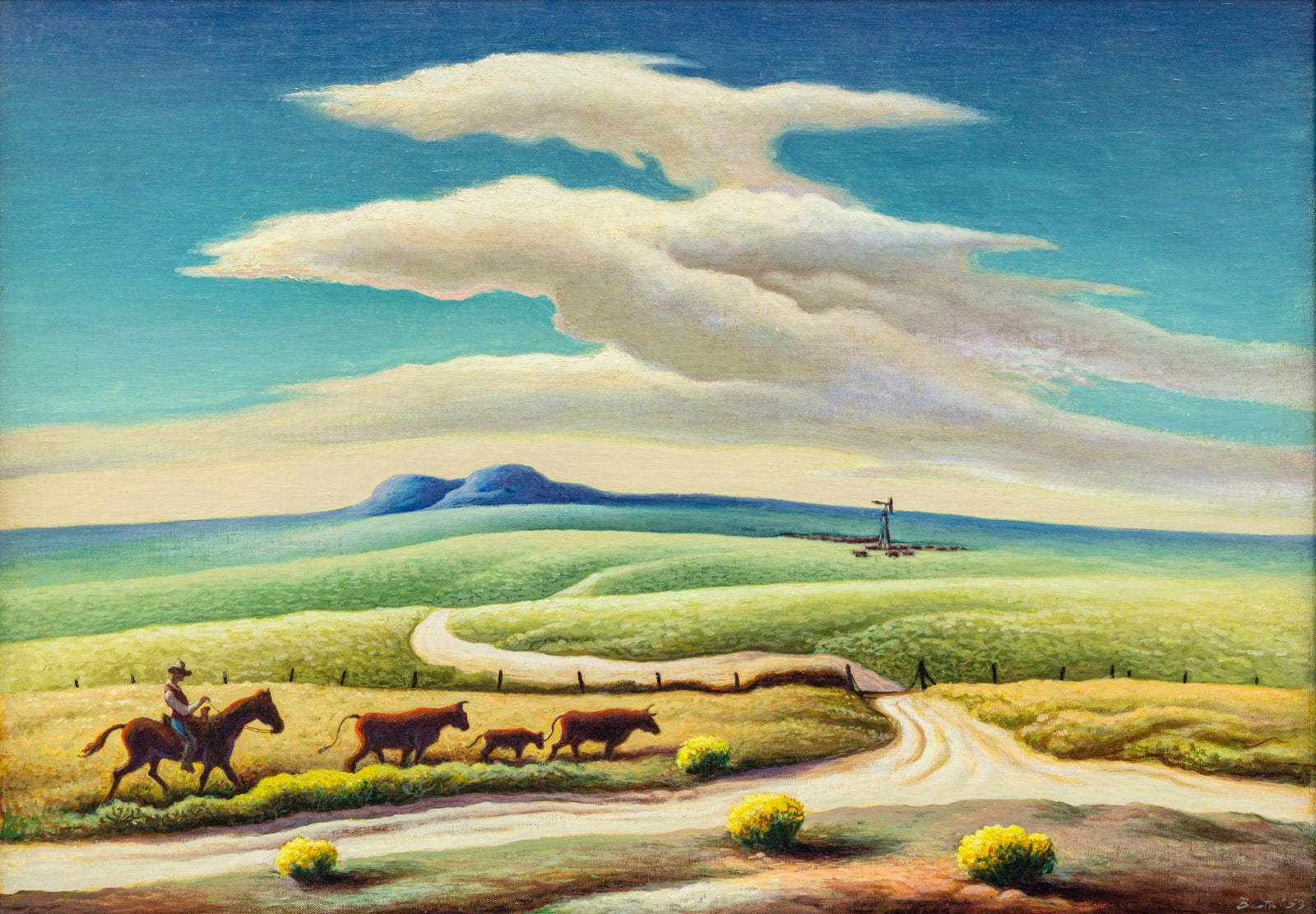 Thomas Hart Benton, The Plains, 1953