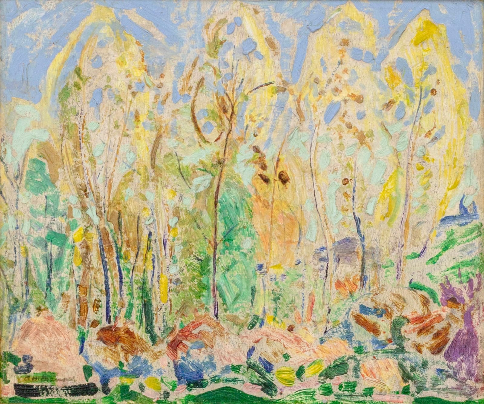 Alfred Maurer, Trees, c. 1908-10