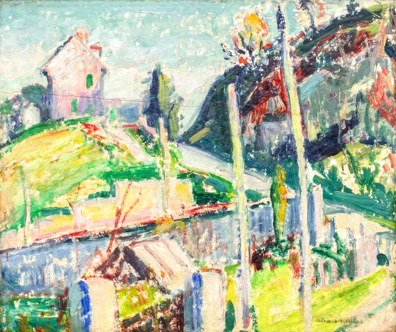 Alfred Maurer, Landscape, c. 1907-10