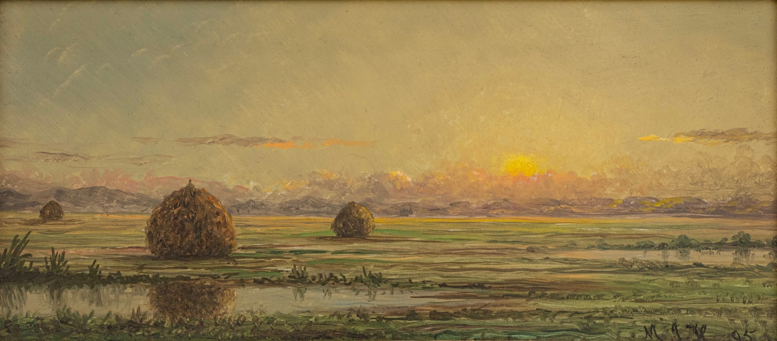 Martin Johnson Heade, Sunset—A Sketch, 1895