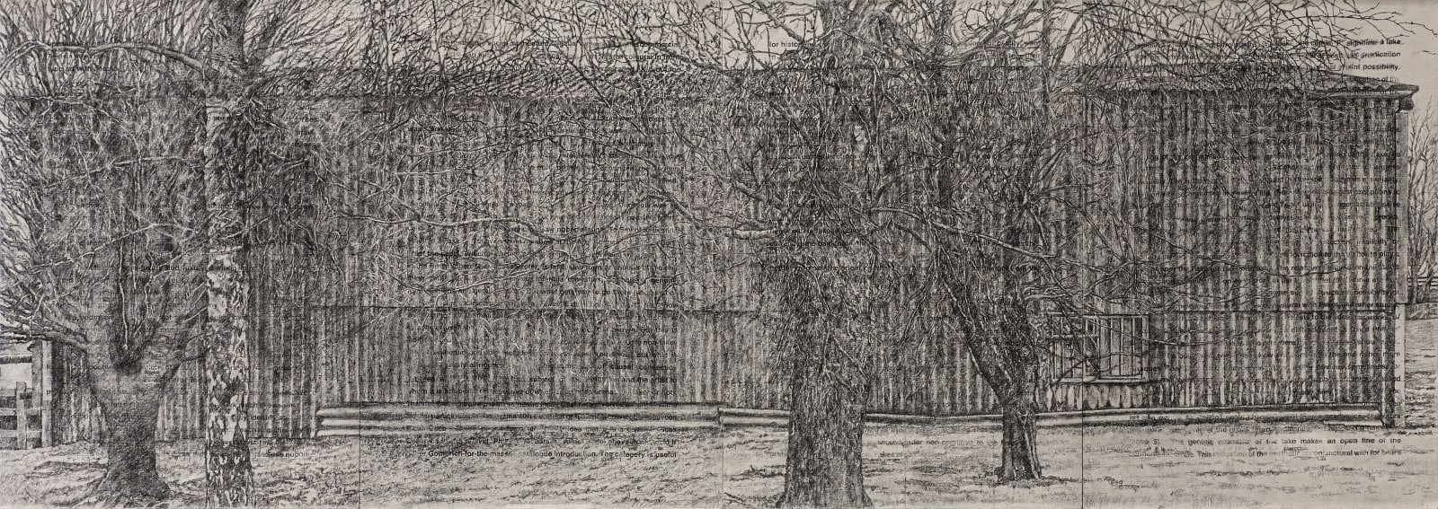 Art & Language, A Bad Place; The East Side of the Studio Exterior, 2023