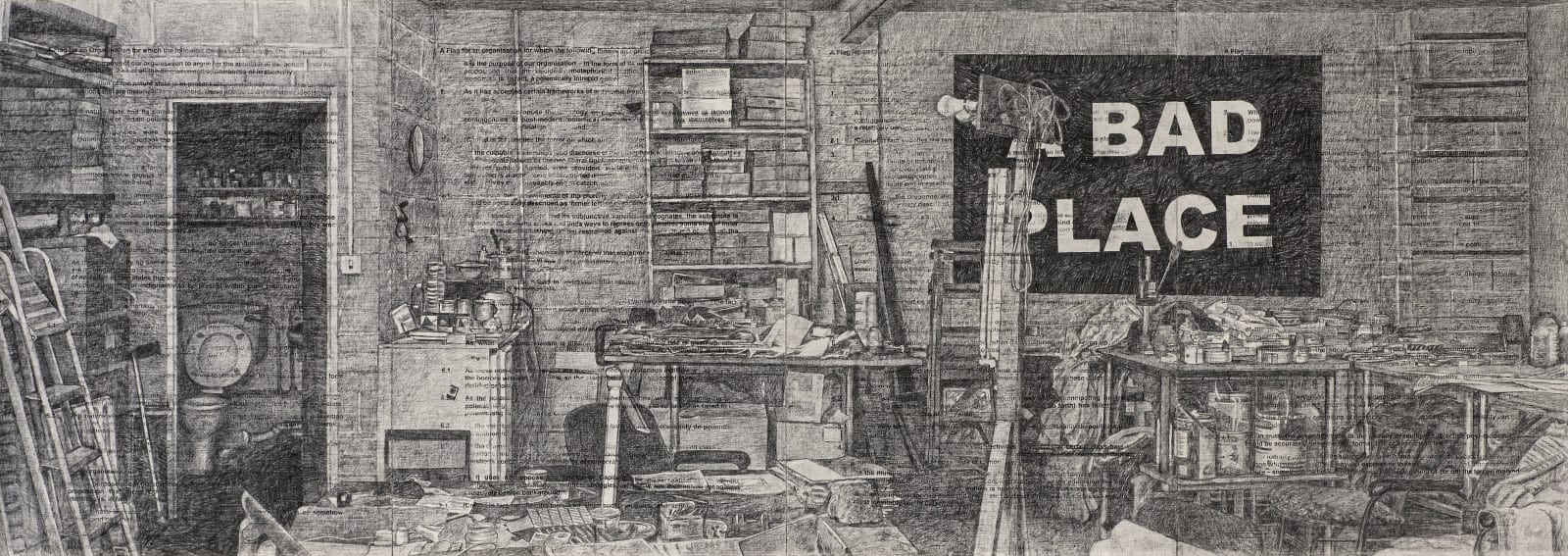 Art & Language, A Bad Place; The East Side of the Studio Interior, 2022-2023