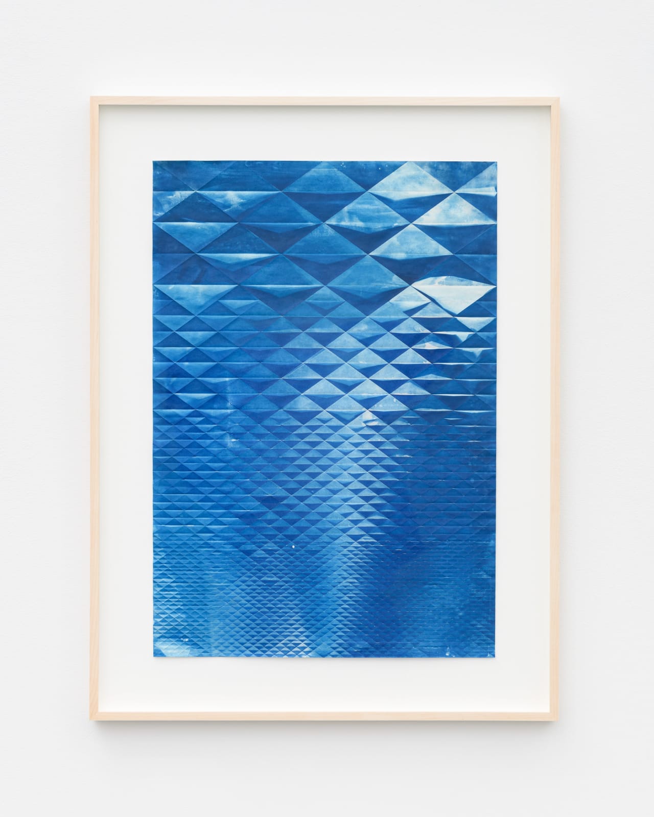 Fritz Horstman, Folded Cyanotype 140, 2021