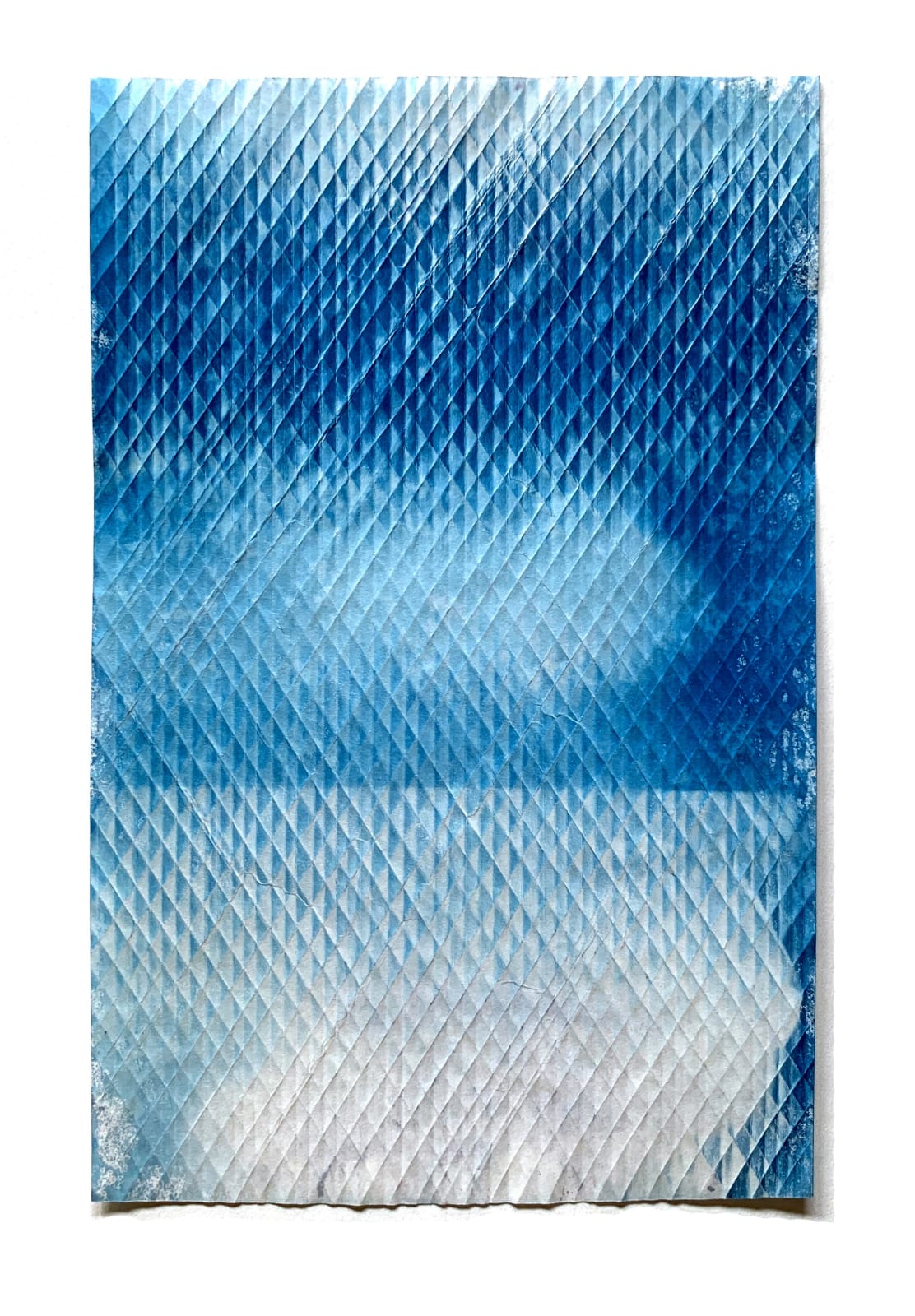 Fritz Horstman, Folded Cyanotype 55, 2020