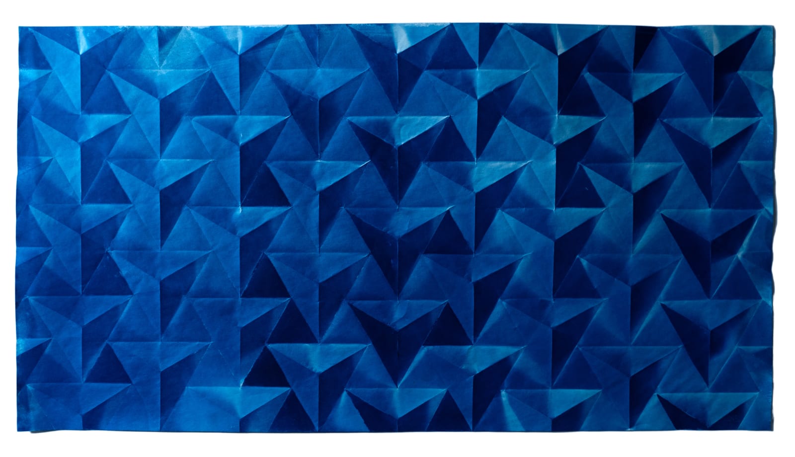 Fritz Horstman, Folded Cyanotype 236, 2023