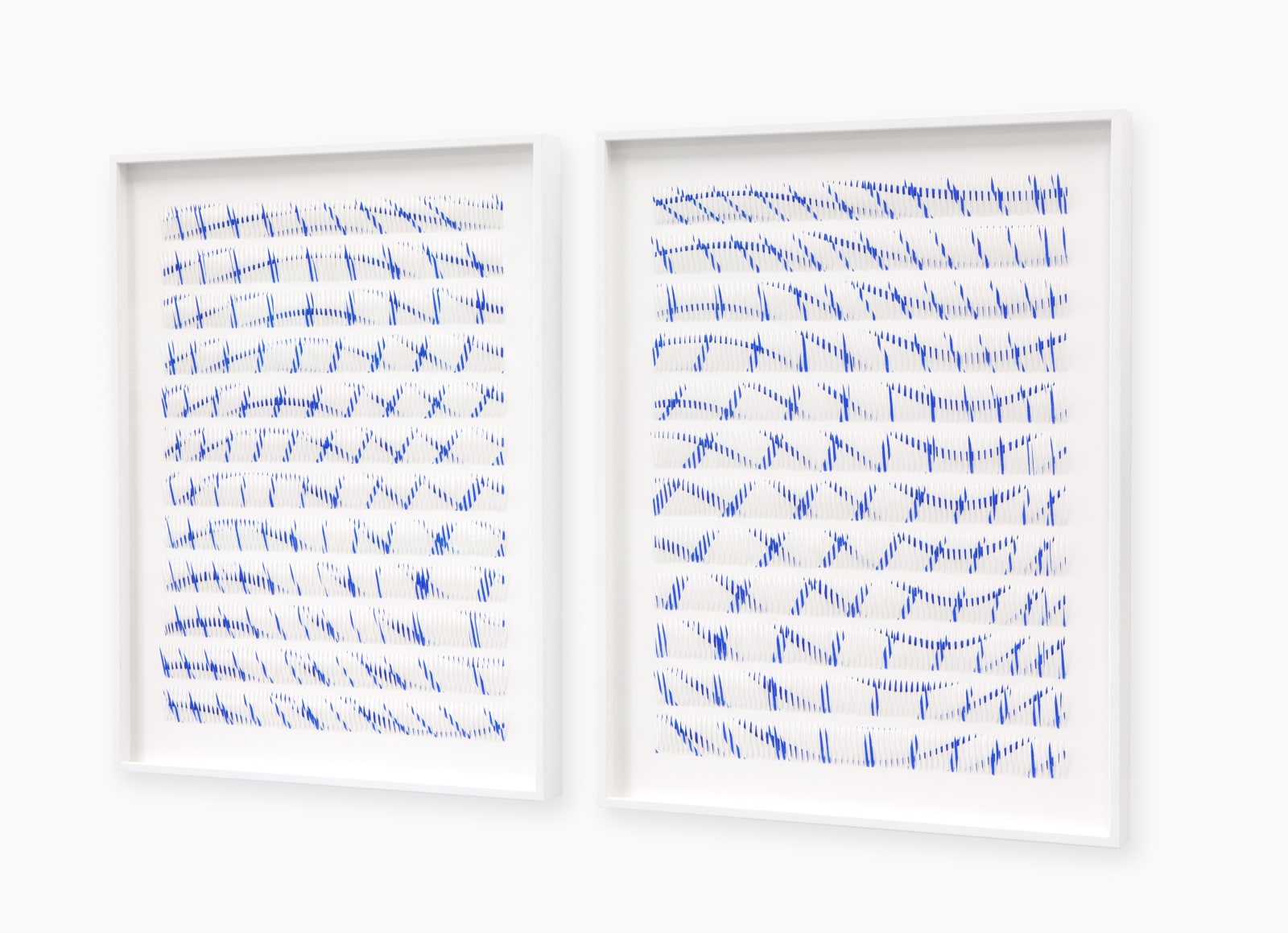 Zaida Oenema, Line Series VI and VII (Intersected) - diptych, 2024