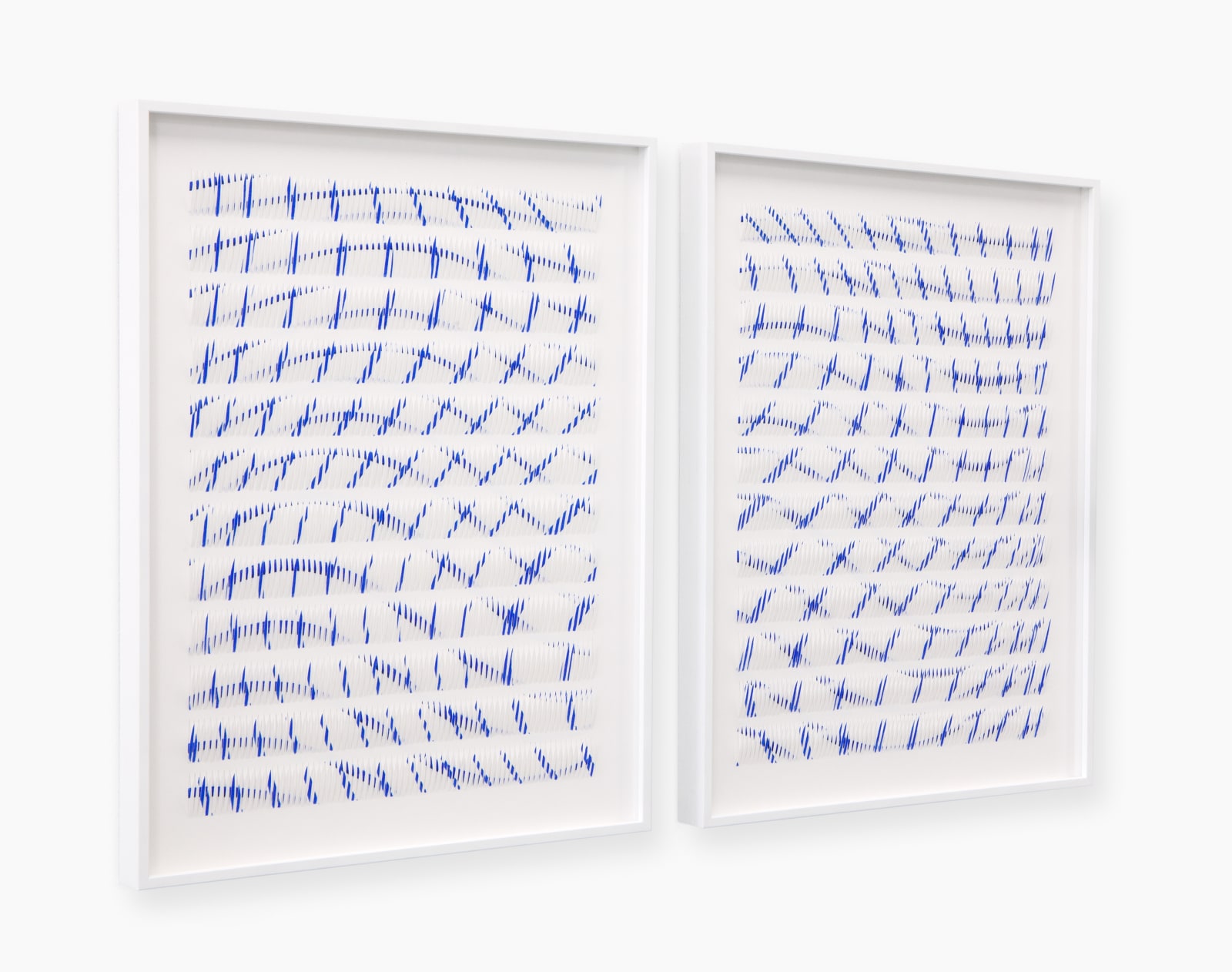 Zaida Oenema, Line Series VI and VII (Intersected) - diptych, 2024