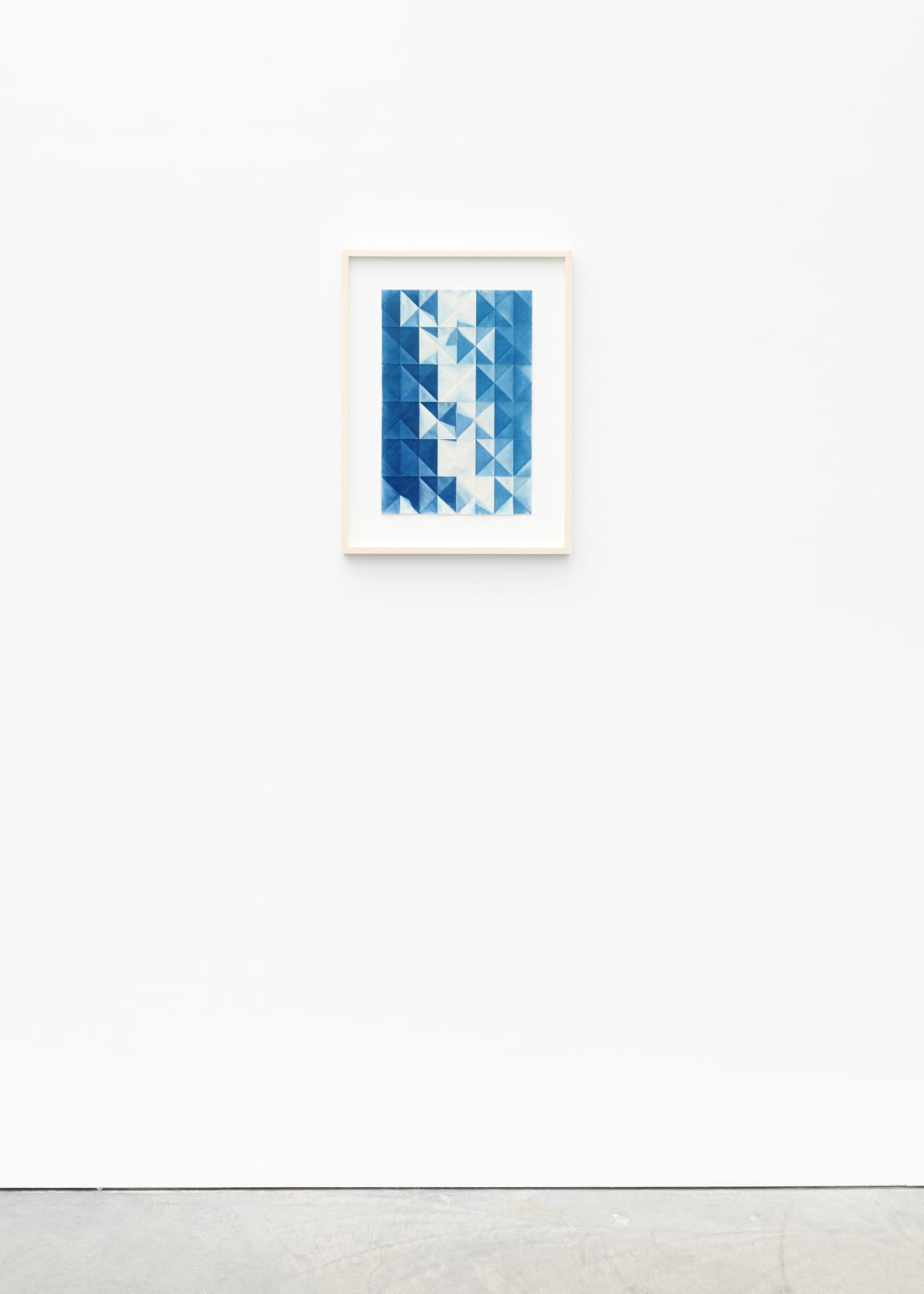 Fritz Horstman, Folded Cyanotype 74, 2020