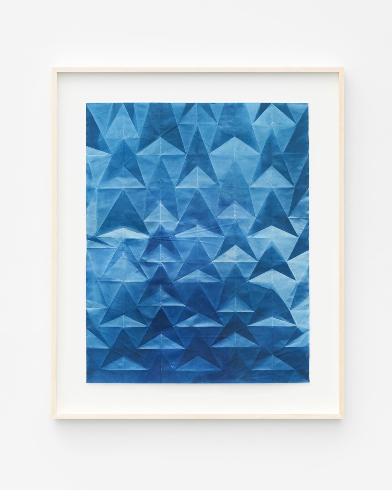 Fritz Horstman, Folded Cyanotype 205, 2022