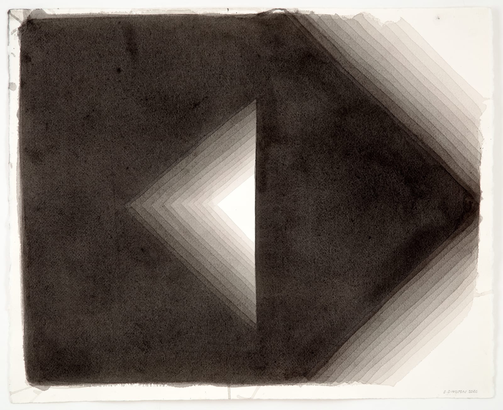 Danielle Dimston, Achromatic Abstraction, No.1 (Howl), 2020