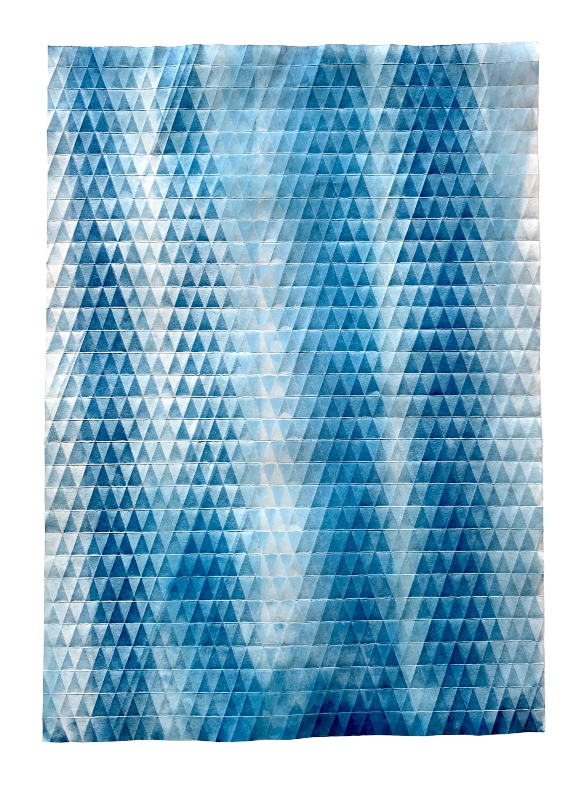 Fritz Horstman, Folded Cyanotype 73, 2020