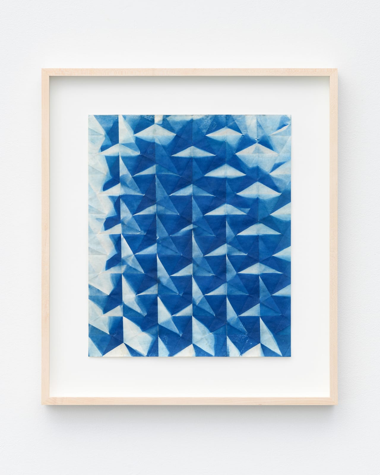 Fritz Horstman, Folded Cyanotype 76, 2020