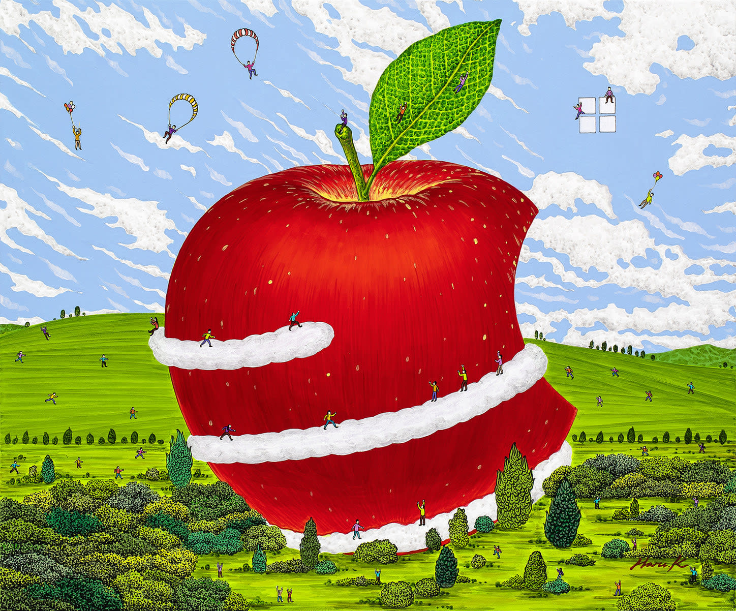 Haru K, Apple & Window, 2024