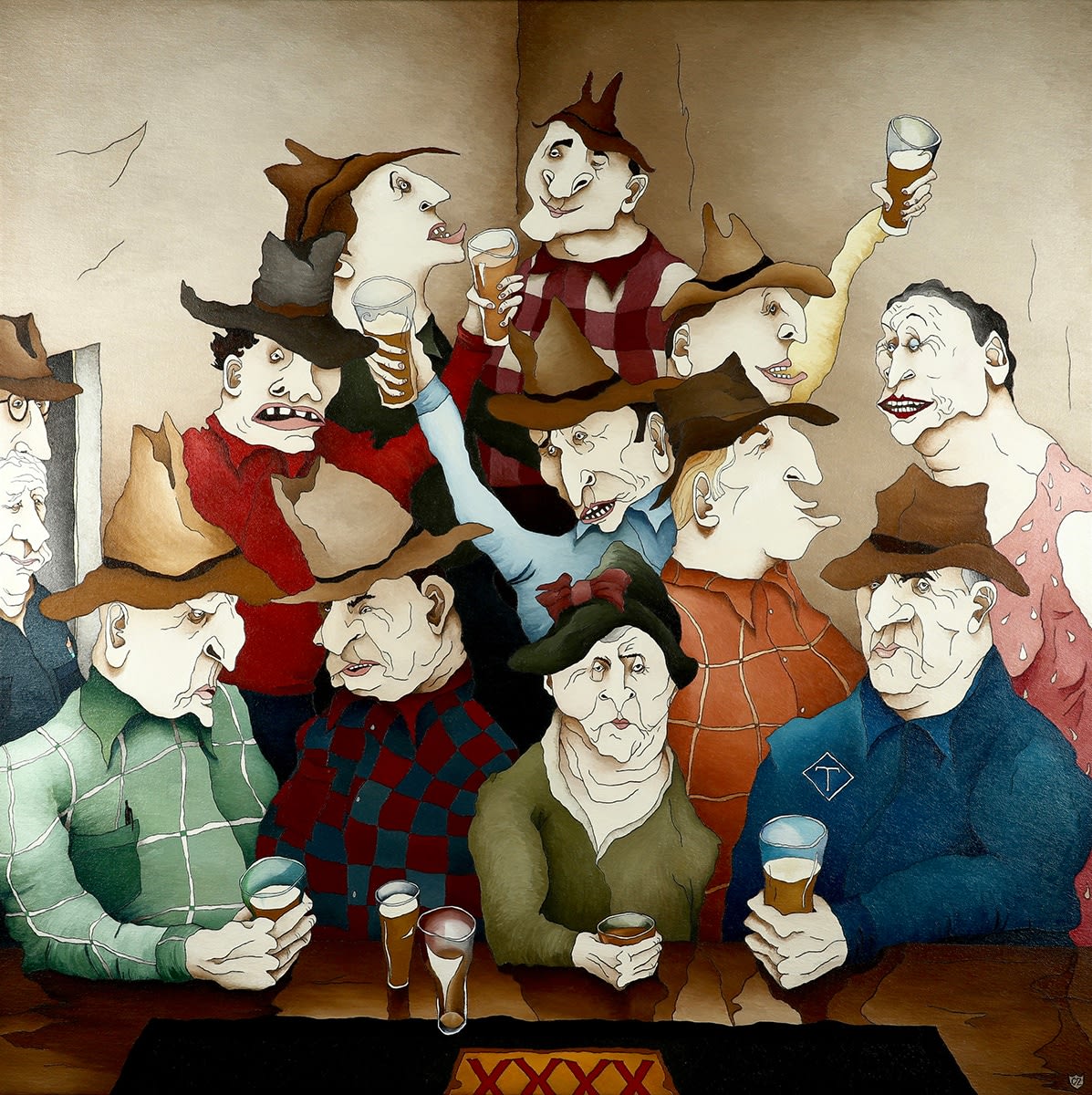 Caroline Zilinsky, Saturday Night at the Family Hotel, Tibooburra (Karengappa), 2022