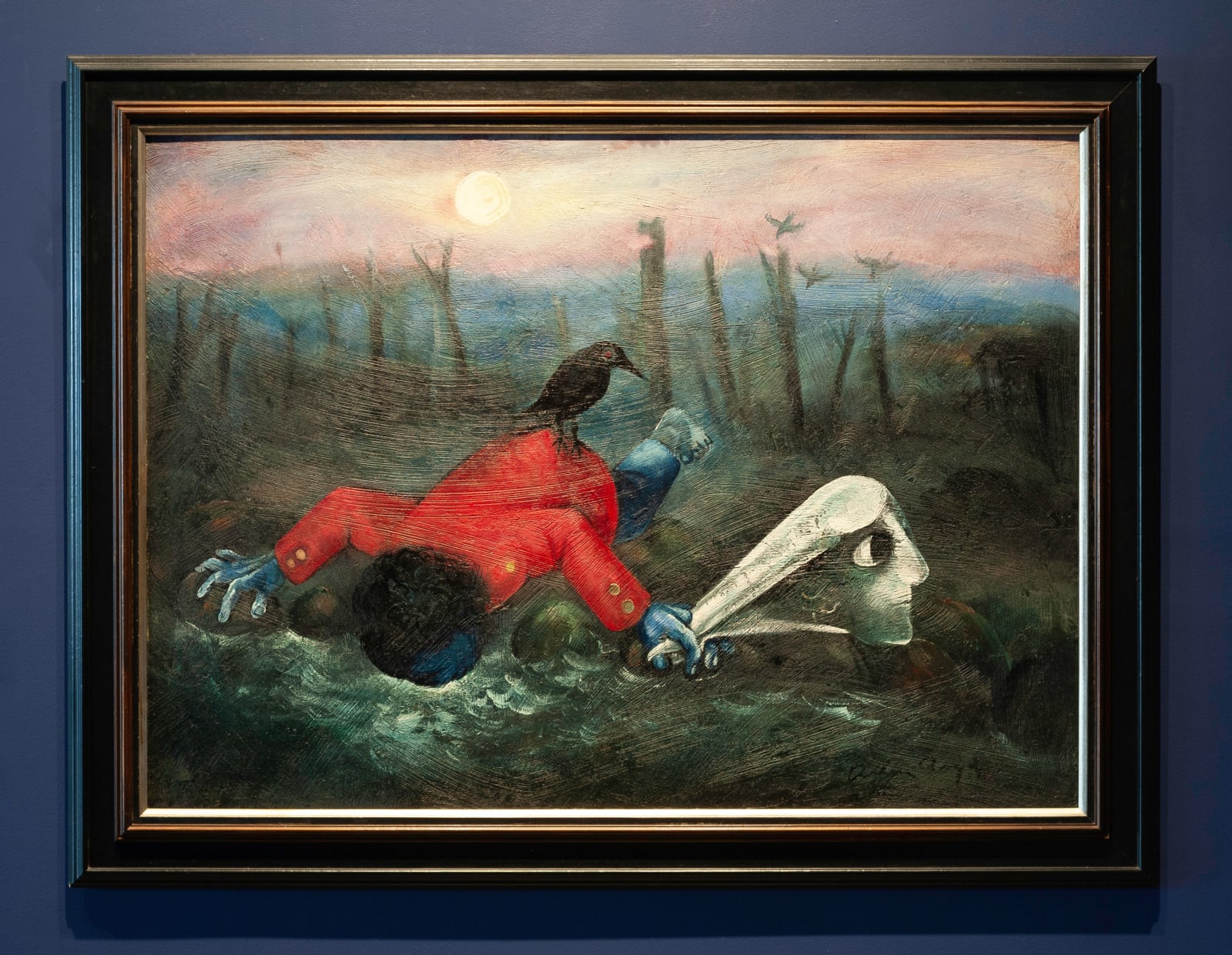 Arthur Boyd, Bridegroom Drinking From A Creek, 1959