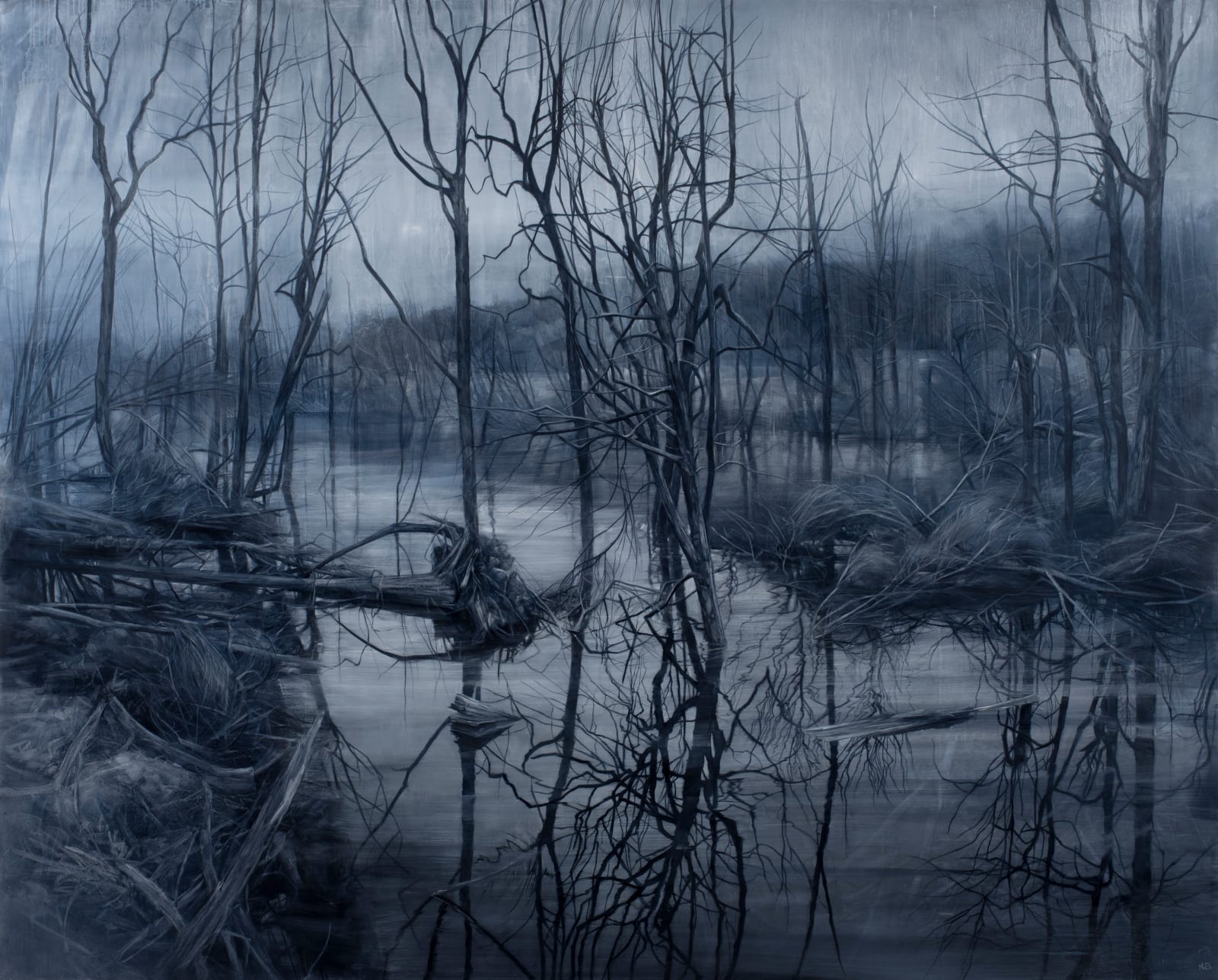 Nicholas Blowers, Savage Entropy in Paynes Grey, 2019